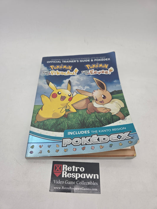 Pokemon Let's Go Eevee/Pikachu Official Trainer's Guide - Guide Book (Complete/Poster)