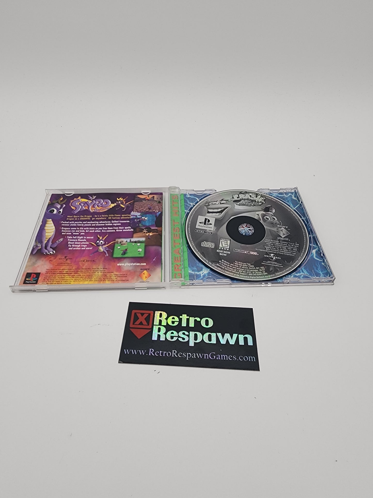 Crash Bandicoot Warped Greatest Hits - Playstation (Complete)