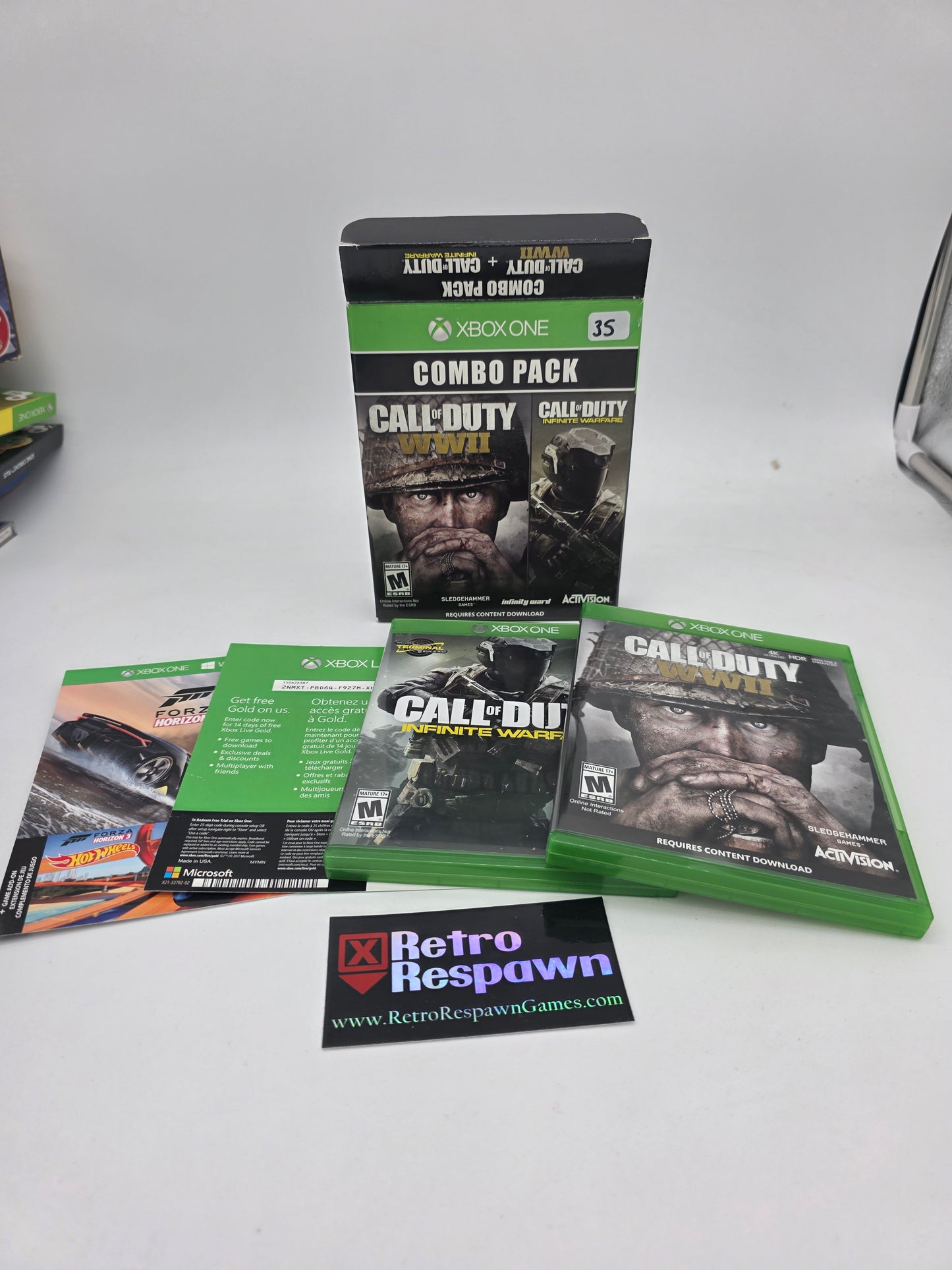 Call of Duty WWII and Infinite Warfare - Xbox One (Complete)