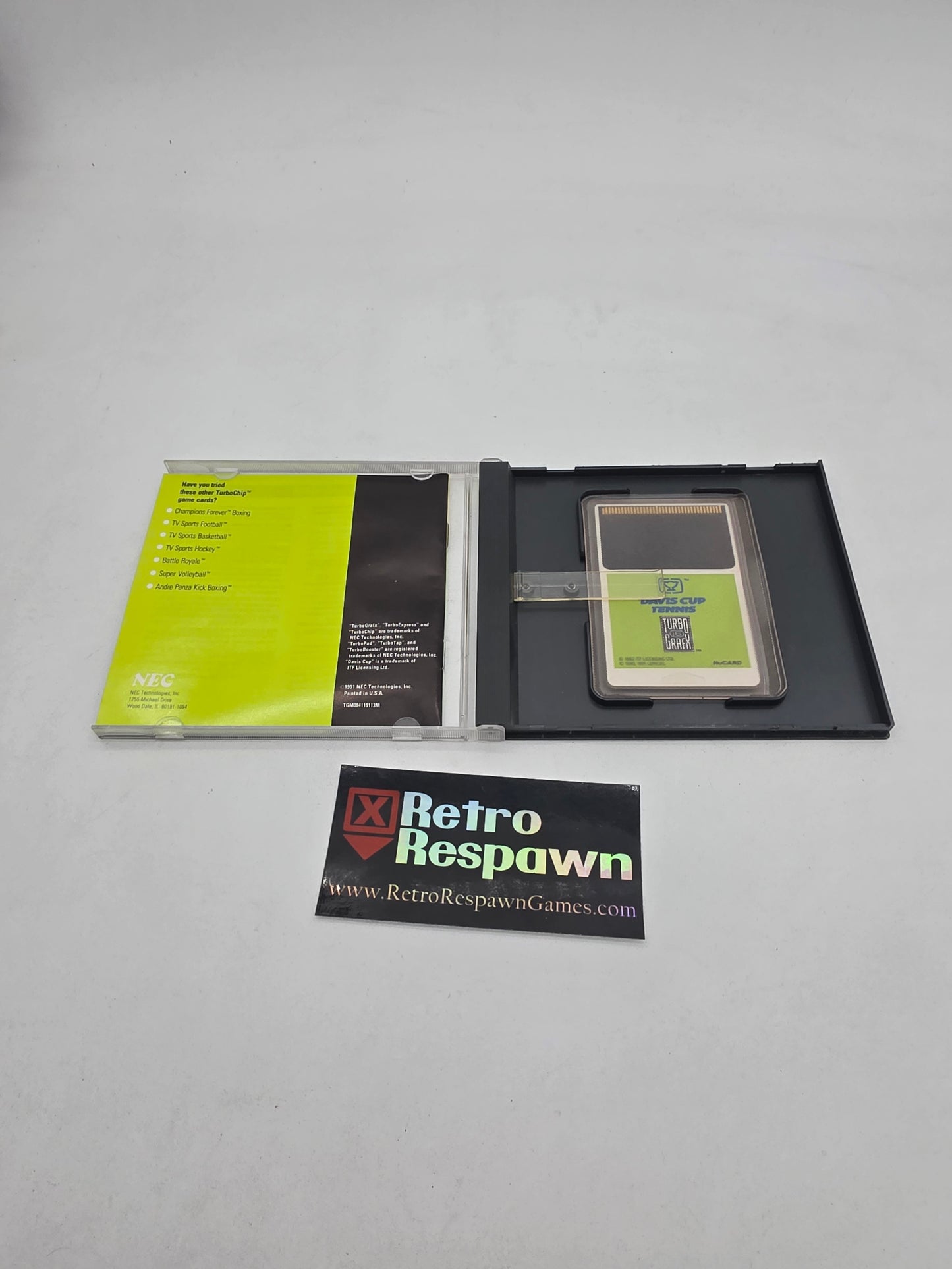 Davis Cup Tennis - TurboGrafx-16 (Complete)