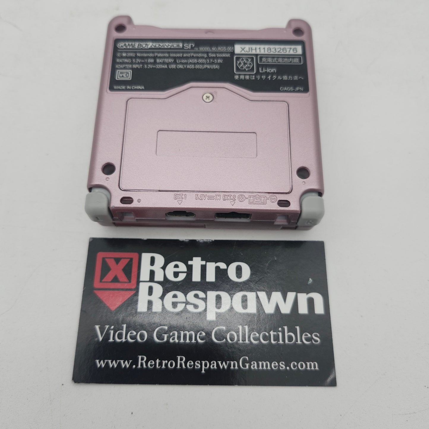 Pearl Pink Gameboy Advance SP - JP GameBoy Advance (Console + Charger)