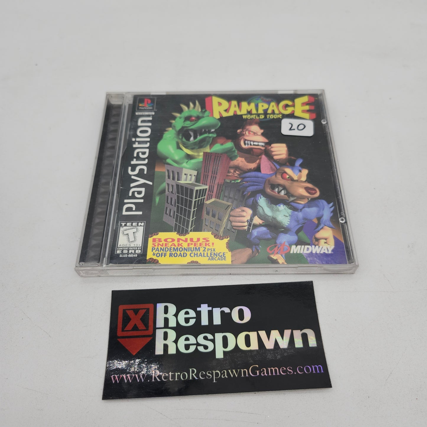 Rampage World Tour - Playstation (Complete)