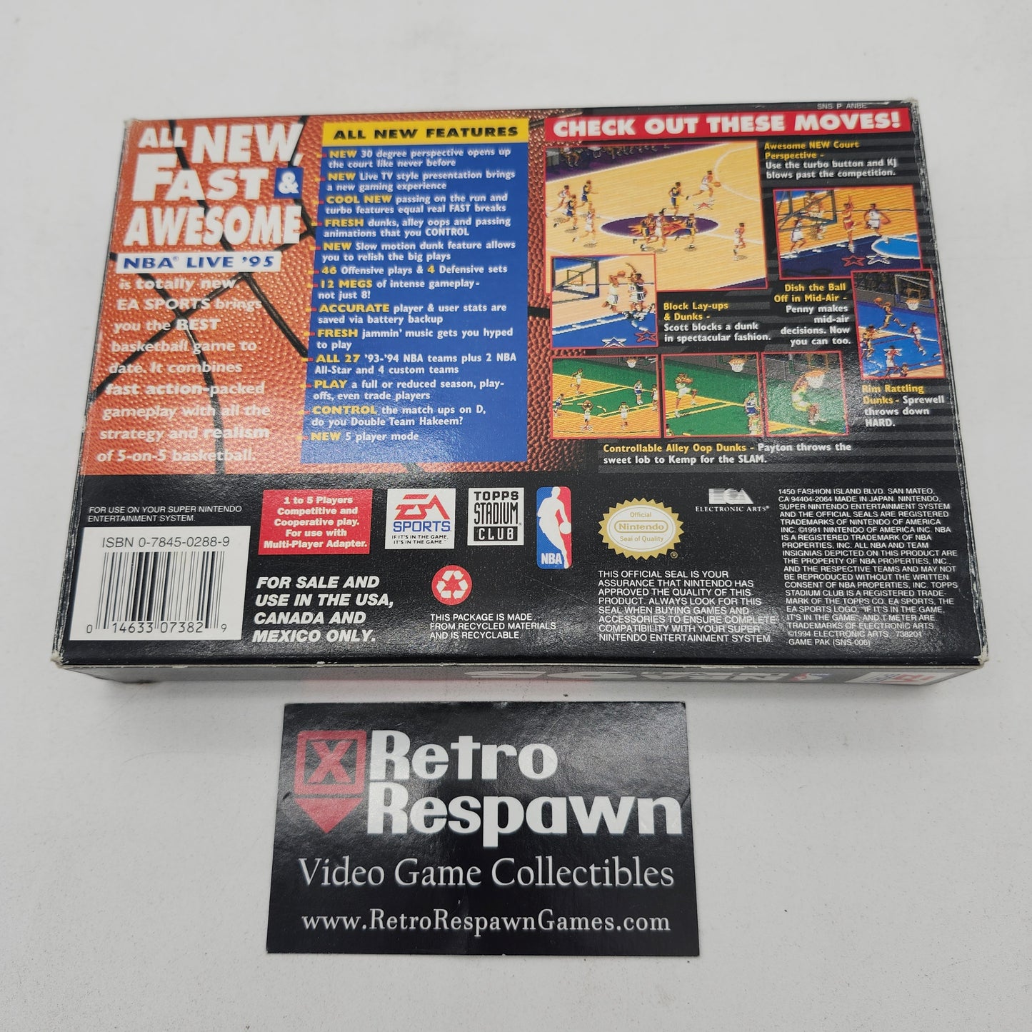 NBA Live 95 - Super Nintendo (Complete)