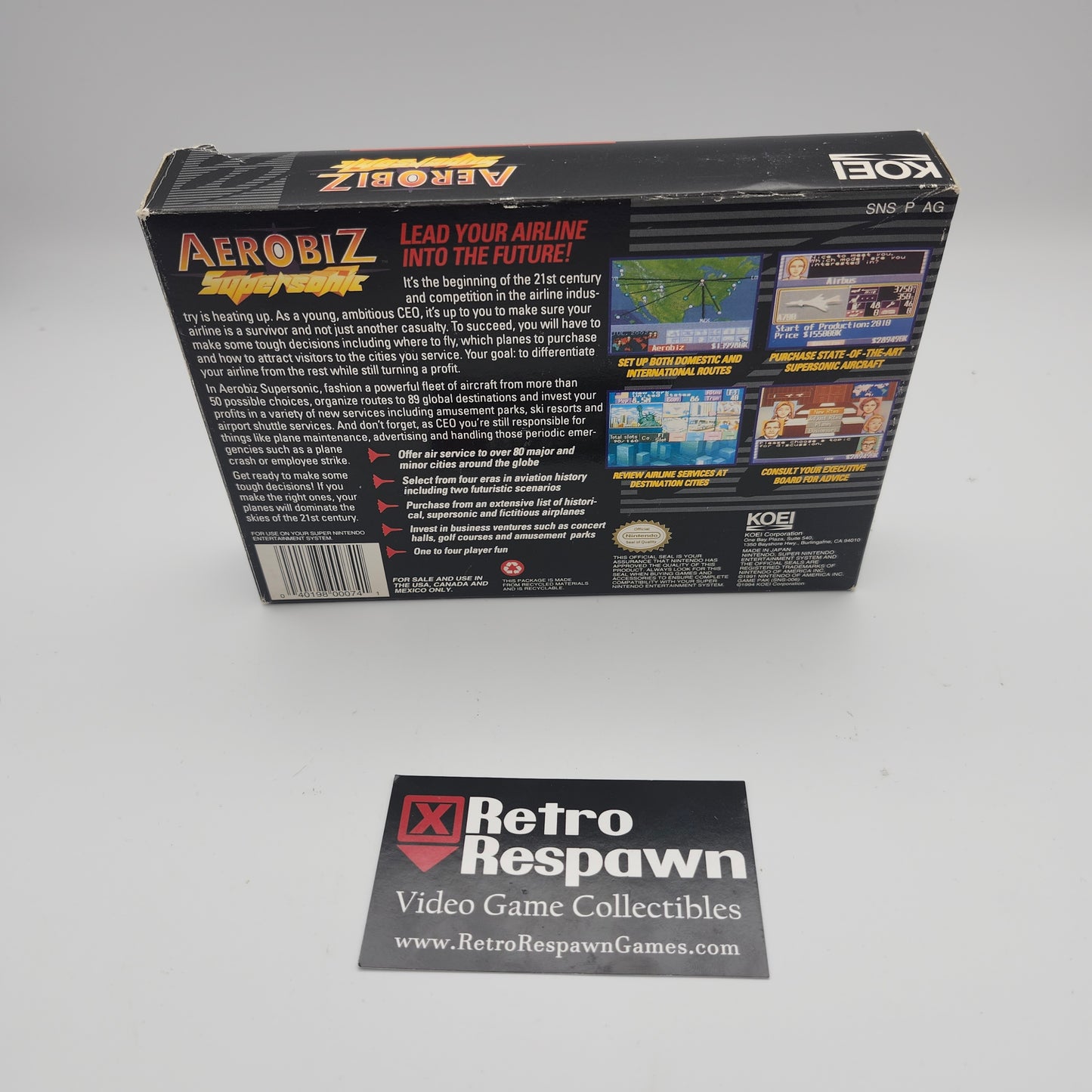 Aerobiz Supersonic - Super Nintendo (No Manual)