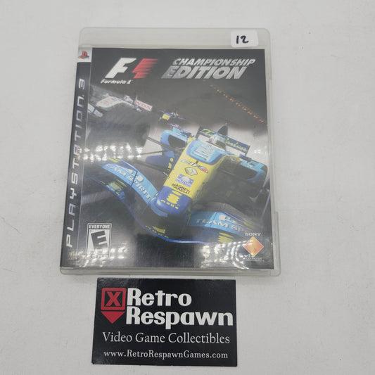 Formula One Championship Edition - Playstation 3 (Complete)
