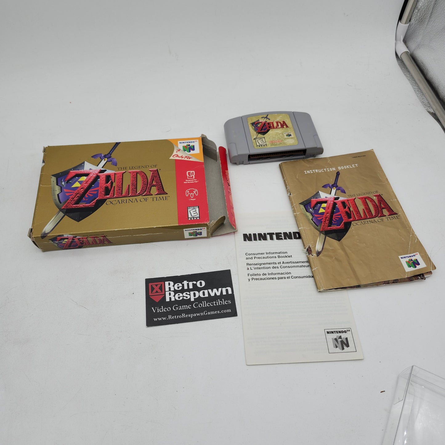 Zelda Ocarina of Time - Nintendo 64 (Complete)