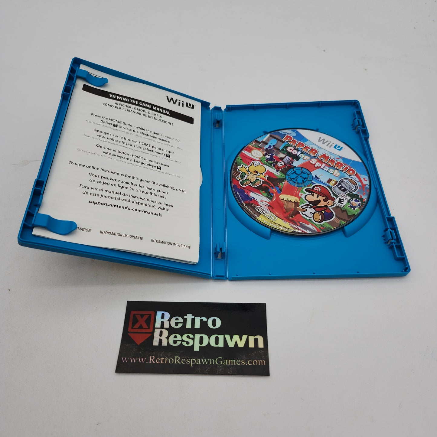 Paper Mario Color Splash - Wii U (Complete)