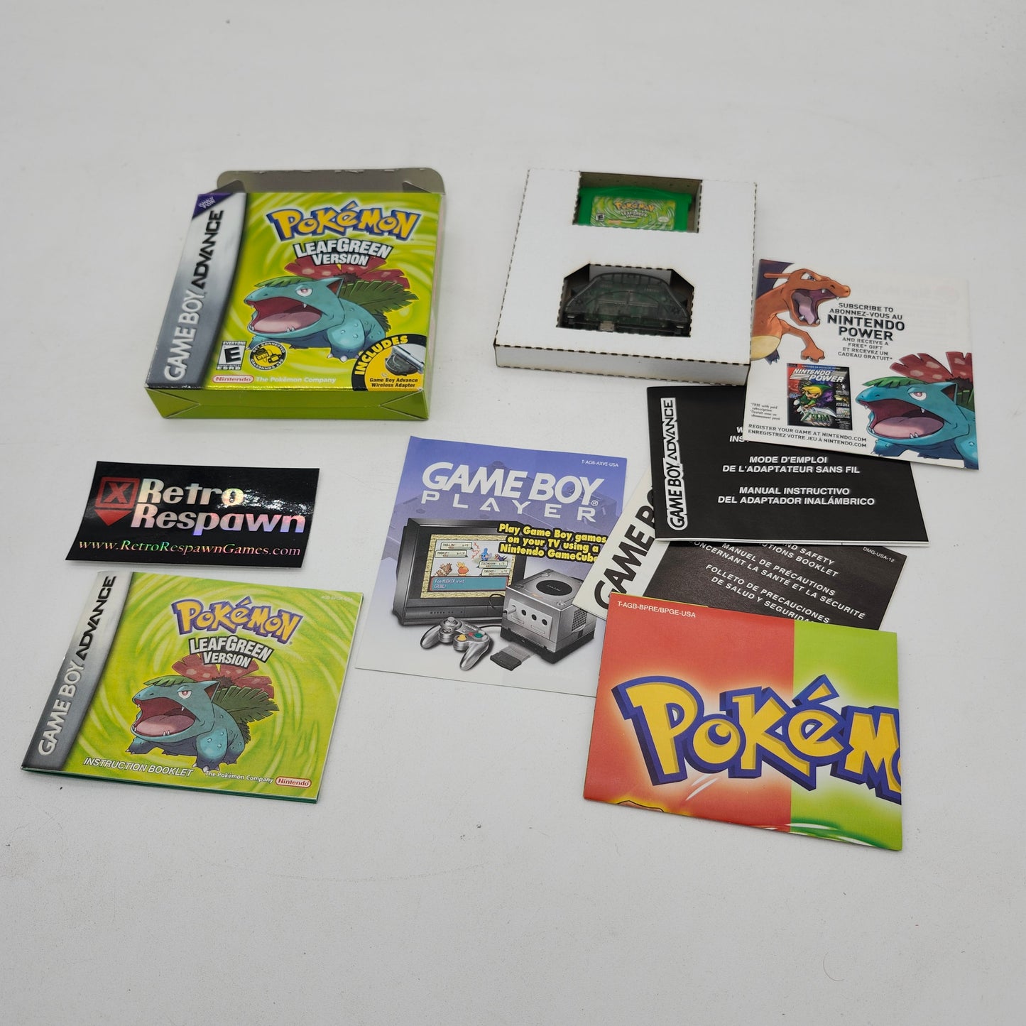Pokemon LeafGreen Version - GameBoy Advance (Complete)