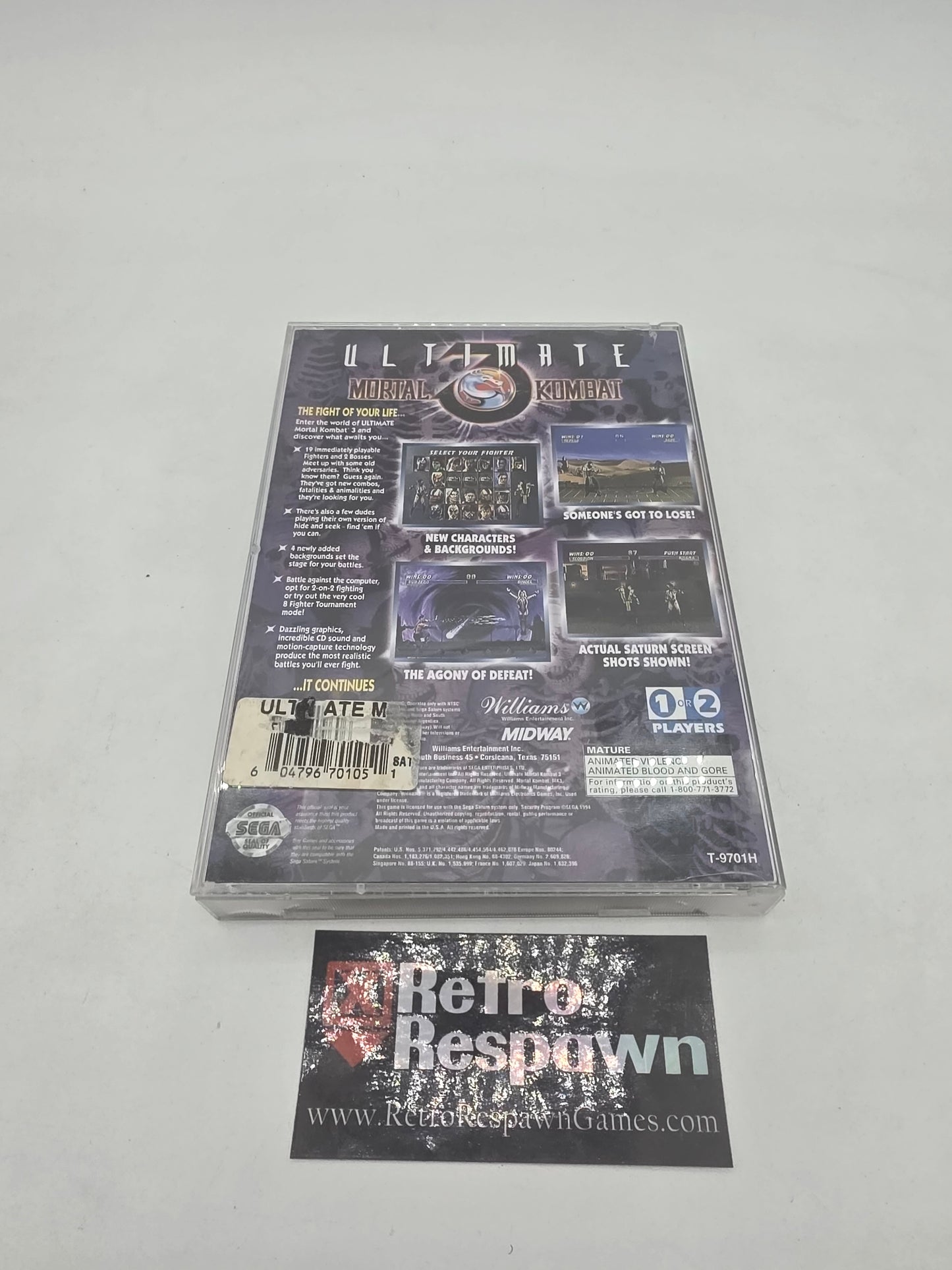 Ultimate Mortal Kombat 3 - Sega Saturn (Complete)