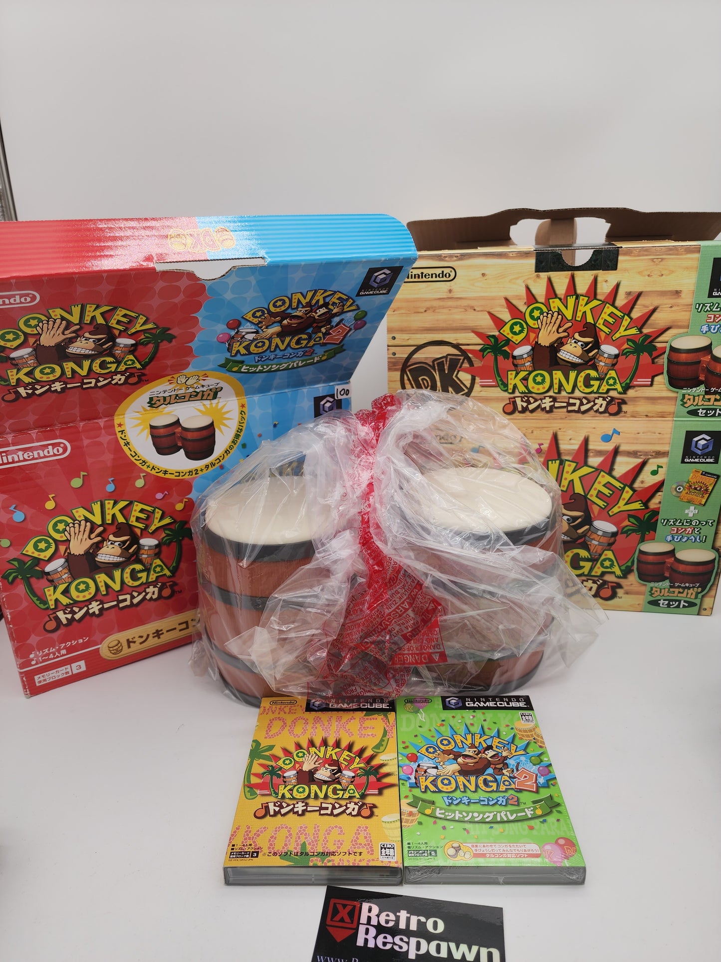 JP Donkey Konga 1 + 2 w/ Bongo - JP Gamecube (Complete)