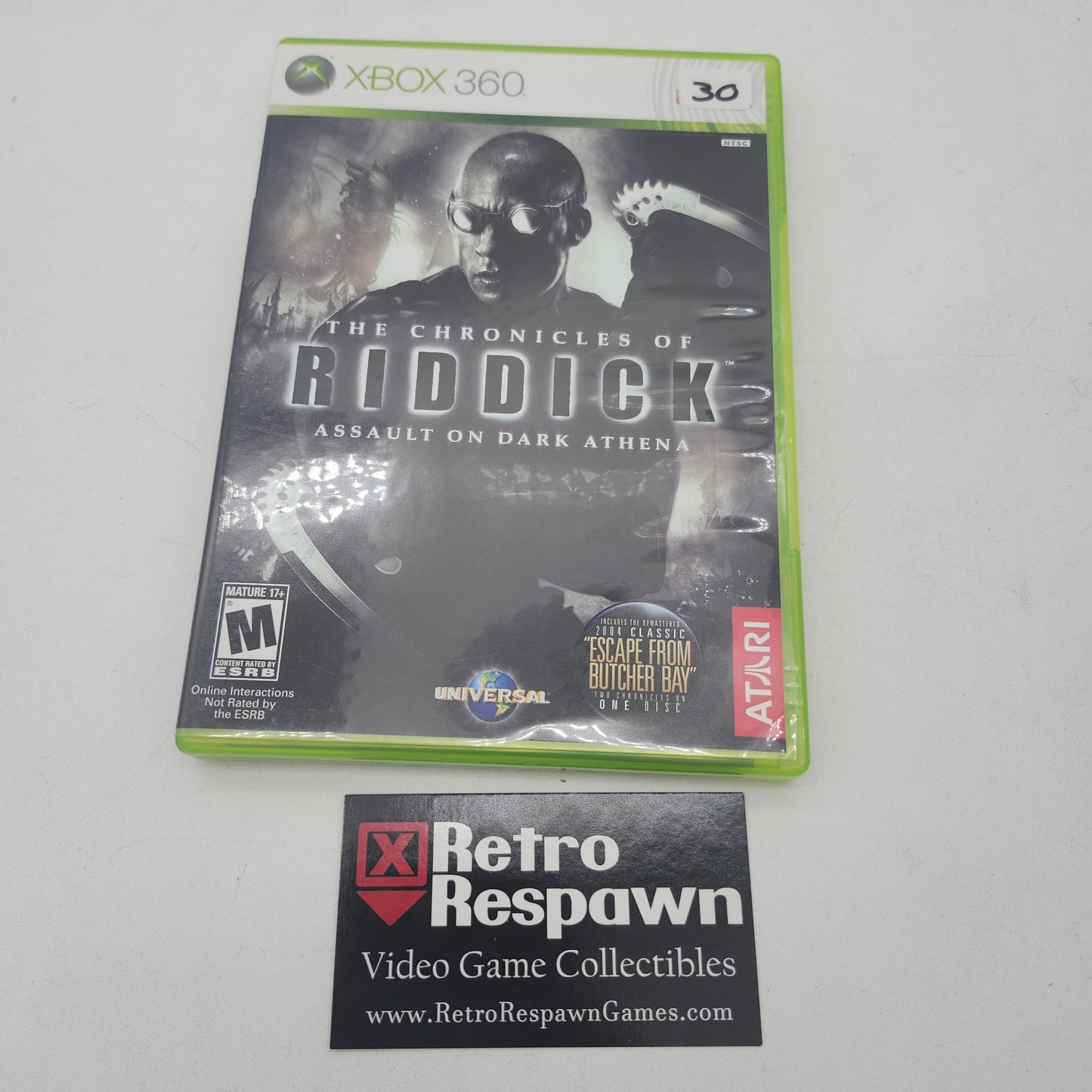 Chronicles of Riddick: Assault on Dark Athena - Xbox 360 (Complete)