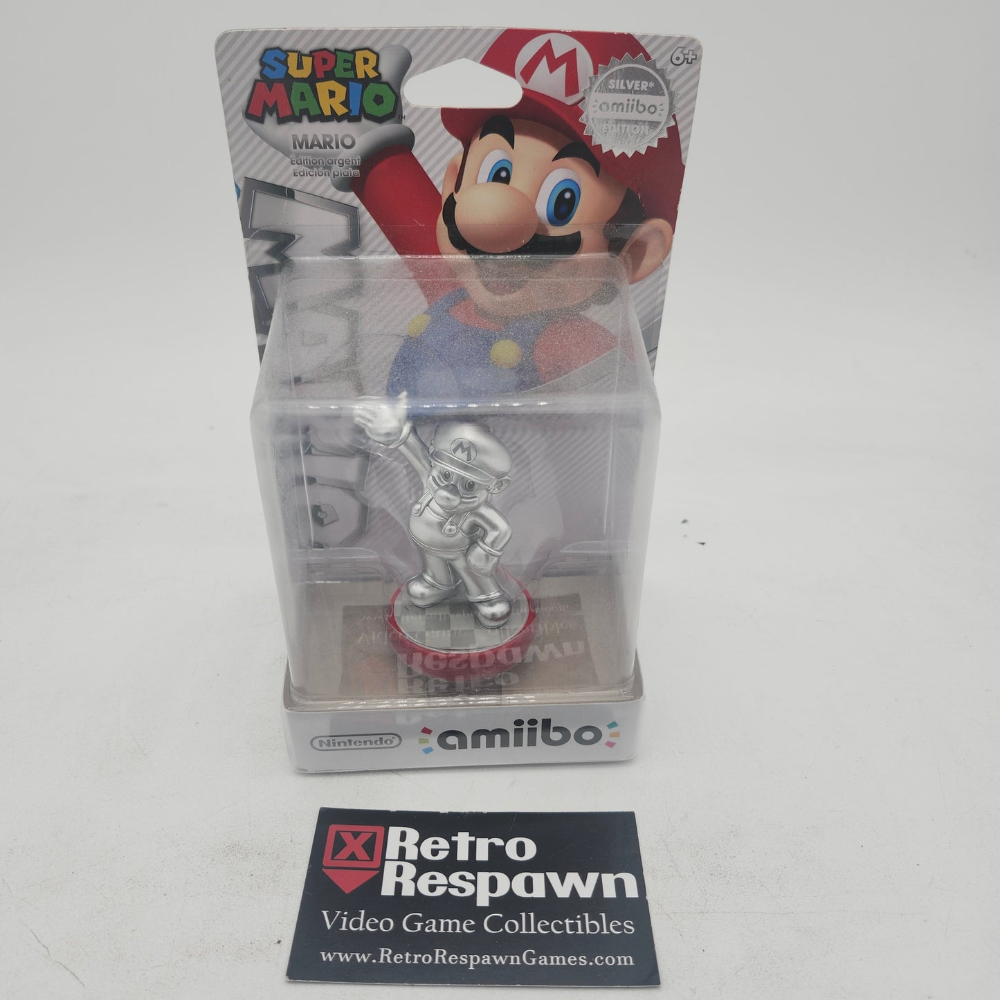 Super Mario Silver Mario - Amiibo (Sealed)