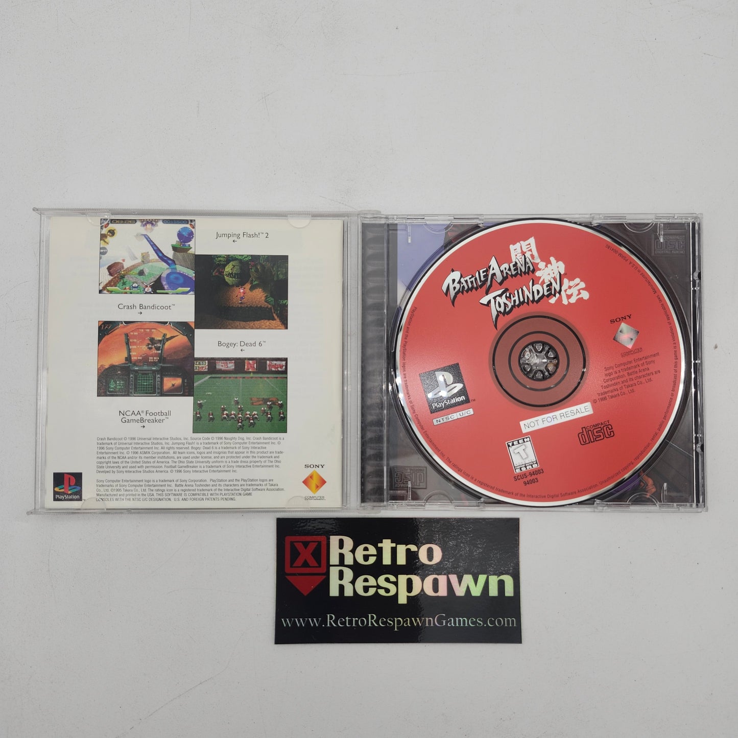 Battle Arena Toshinden - Playstation (Complete)