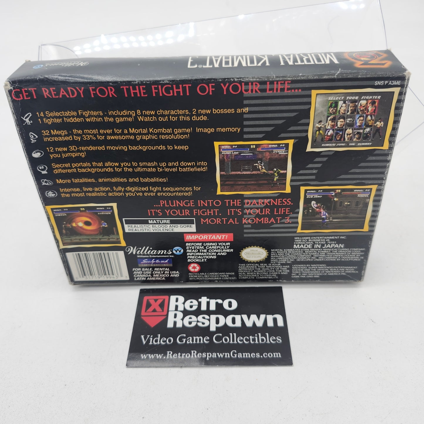 Mortal Kombat 3 - Super Nintendo (Missing Manual)