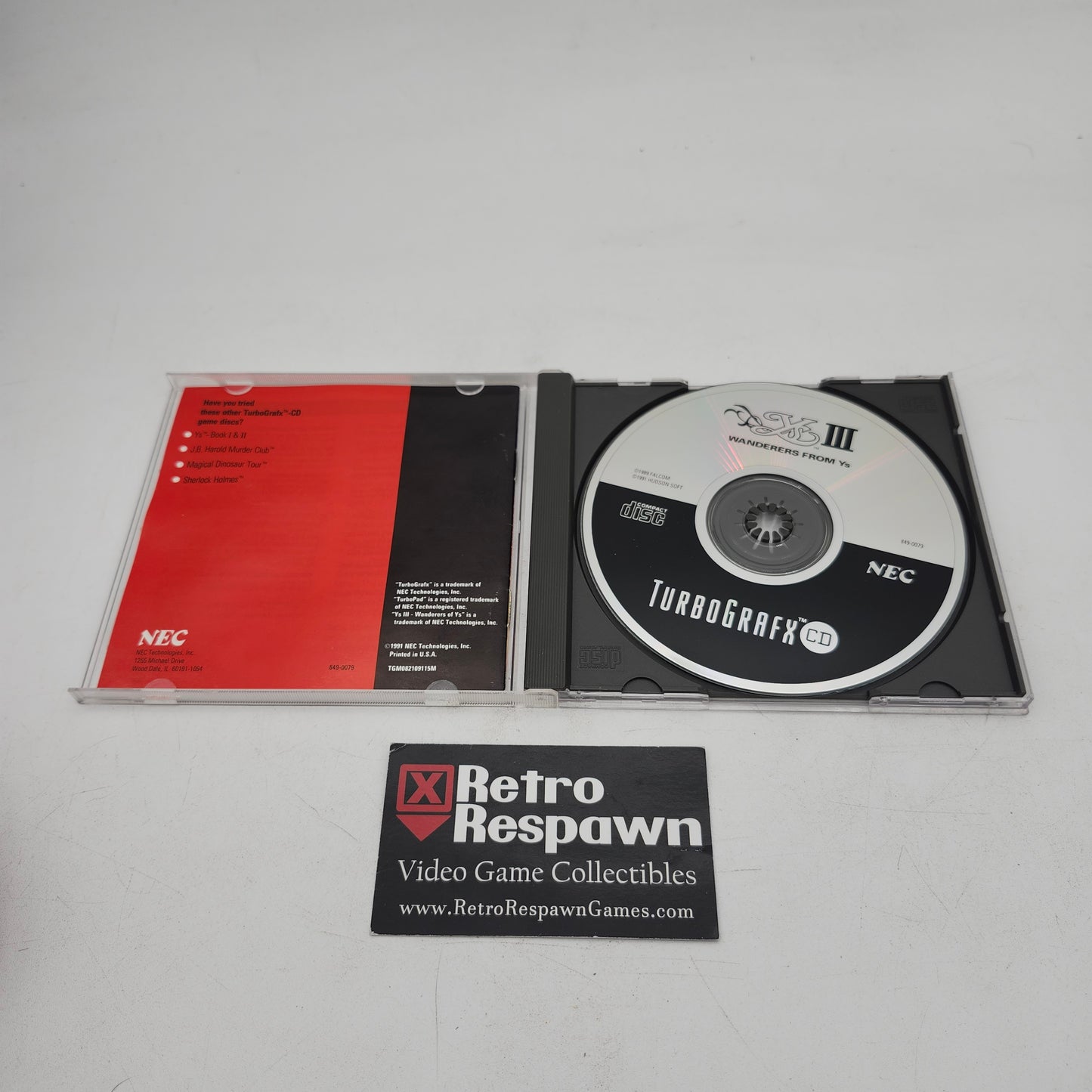 Ys III Wanderers from Ys - TurboGrafx CD (Complete)