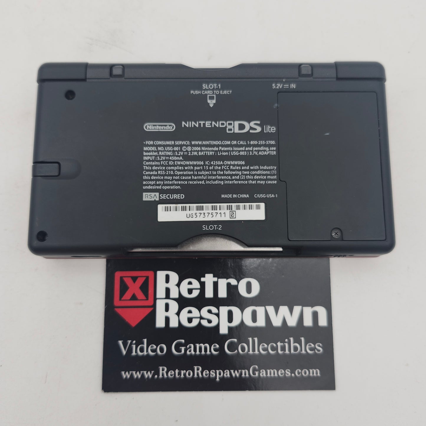 Red Crimson & Black Nintendo DS Lite - Nintendo DS (Console + Charger)