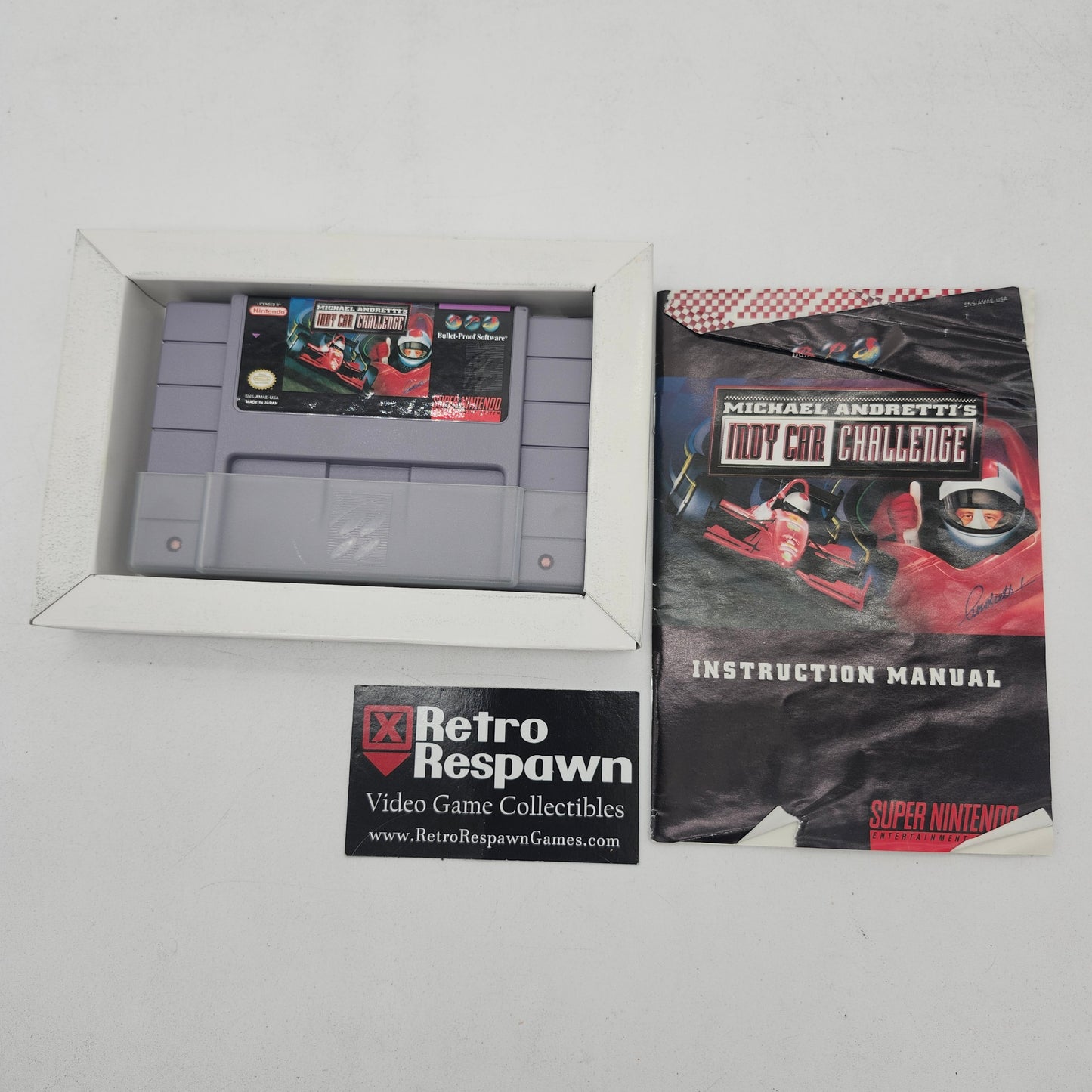 Michael Andretti's Indy Car Challenge - Super Nintendo (Complete)