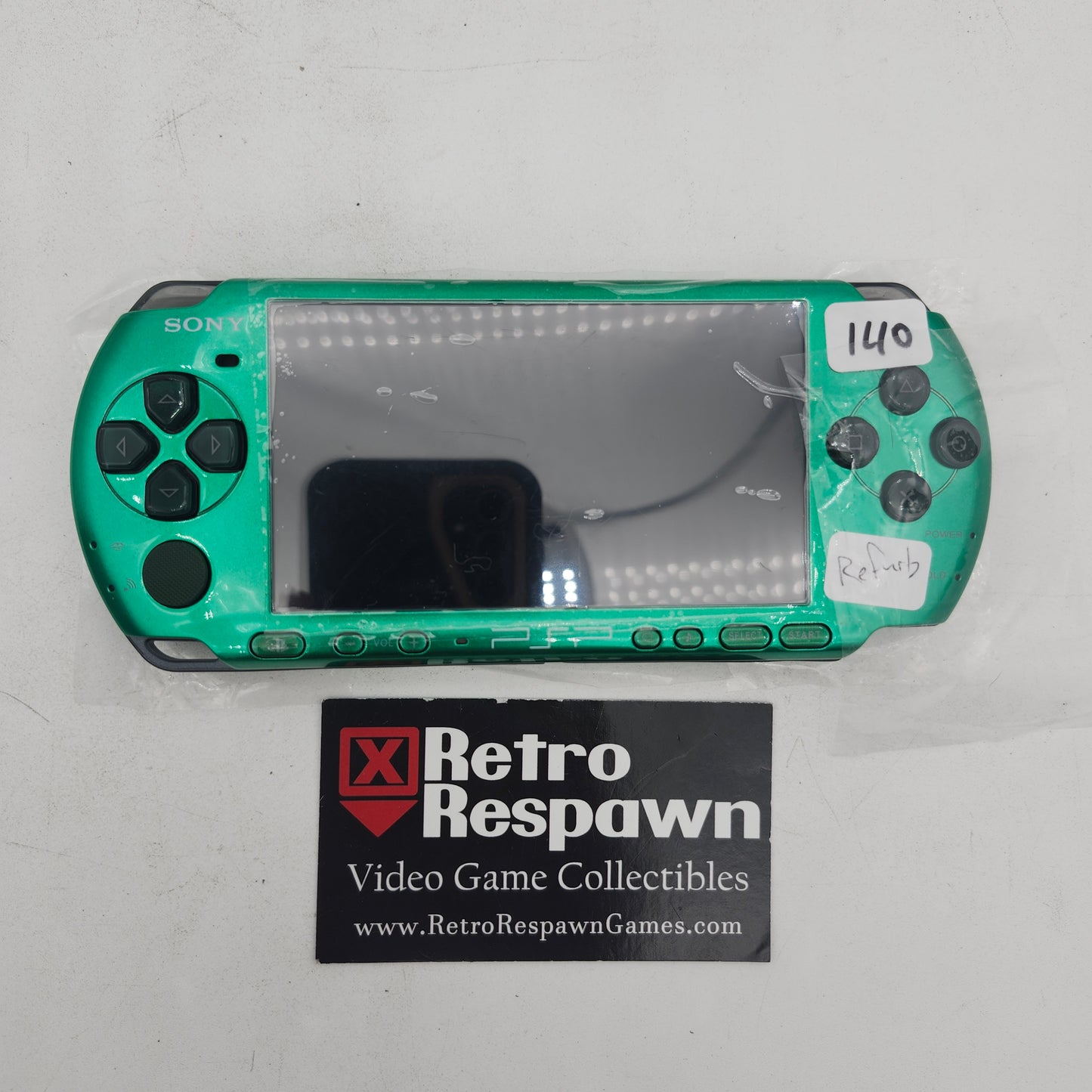Green PSP 3000 - PSP (Console + Charger)