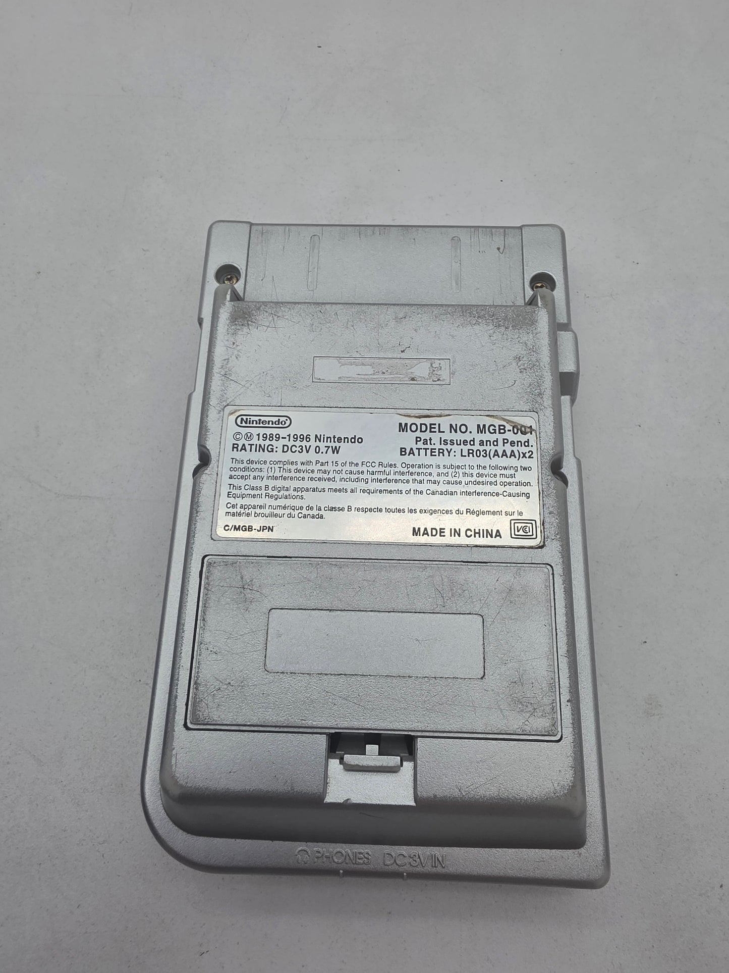 Silver Gameboy Pocket -JP Gameboy (Complete)