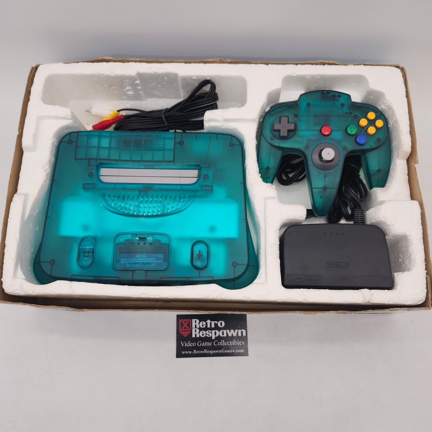 Clear White & Blue Nintendo 64 System - JP Nintendo 64 (Complete)