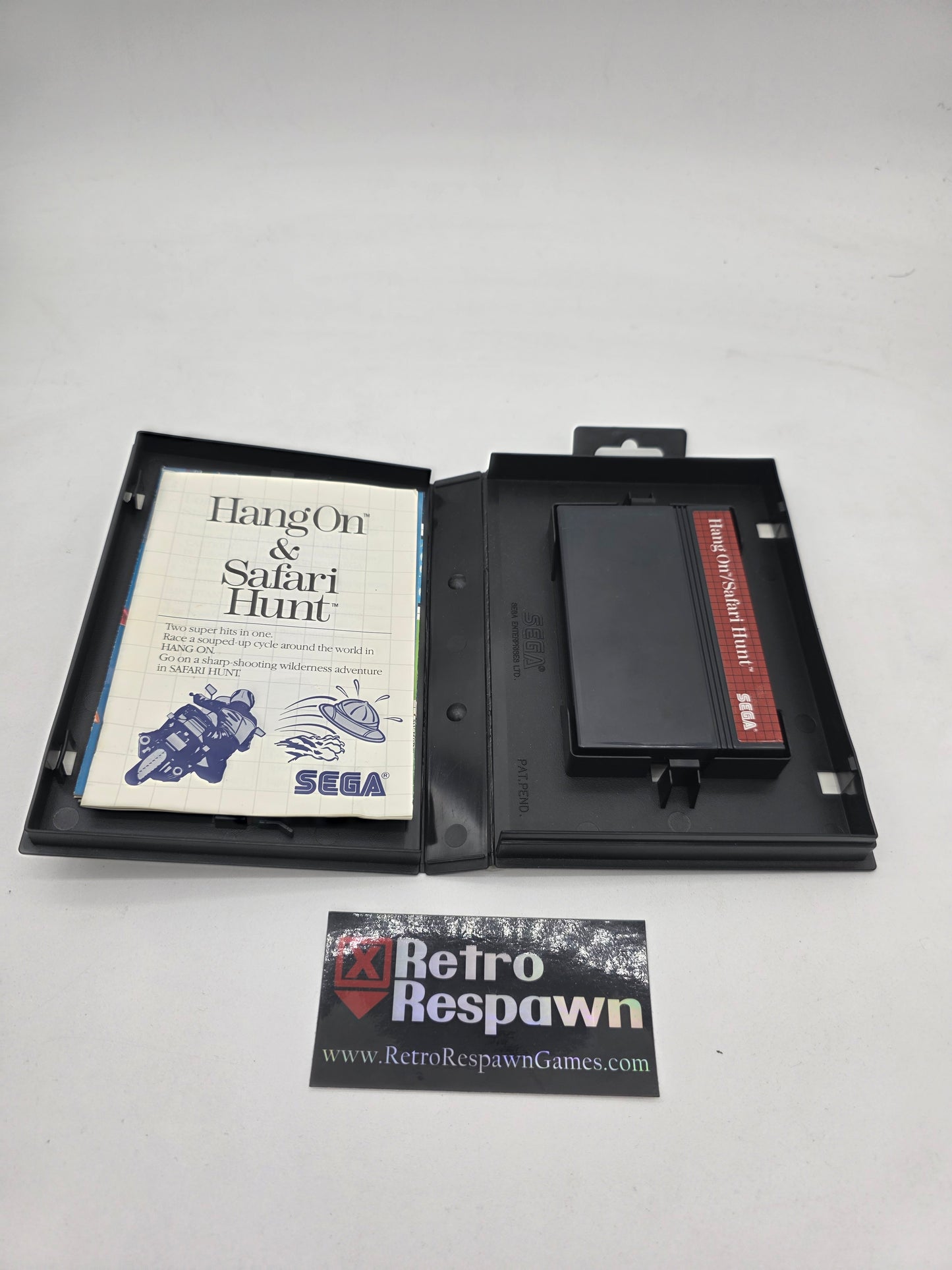 Hang-On and Safari Hunt - Sega Master System (Complete)