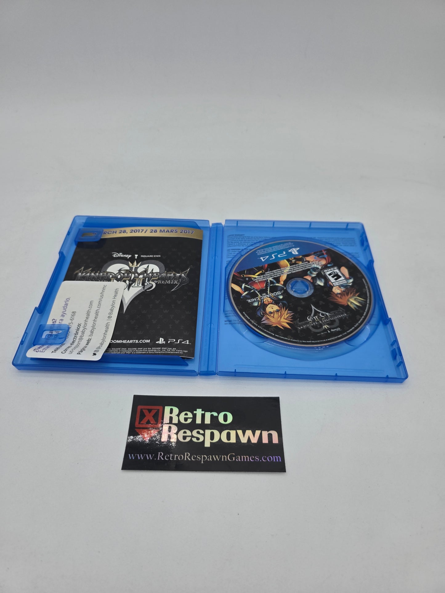 Kingdom Hearts HD 1.5 + 2.5 Remix - Playstation 4 (Complete)