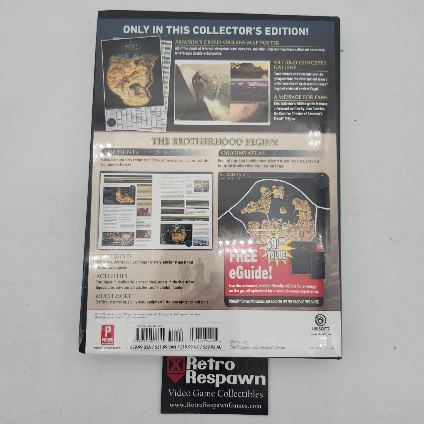 Assassins Creed Origins Collector's Edition Guide - Prima Games (Sealed)