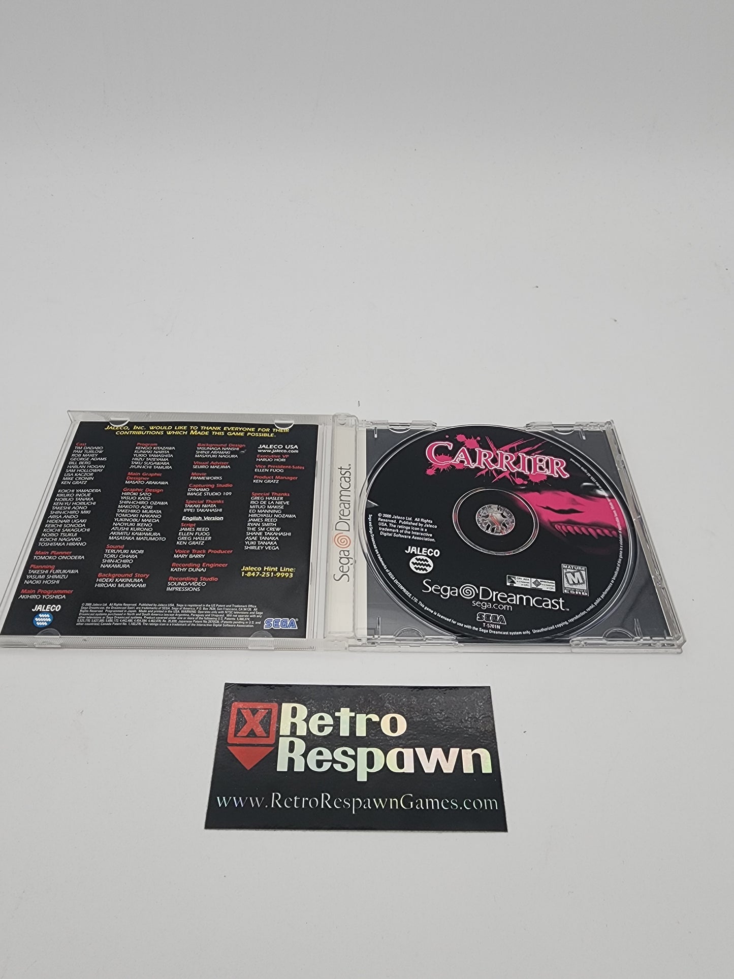 Carrier - Sega Dreamcast (Complete)
