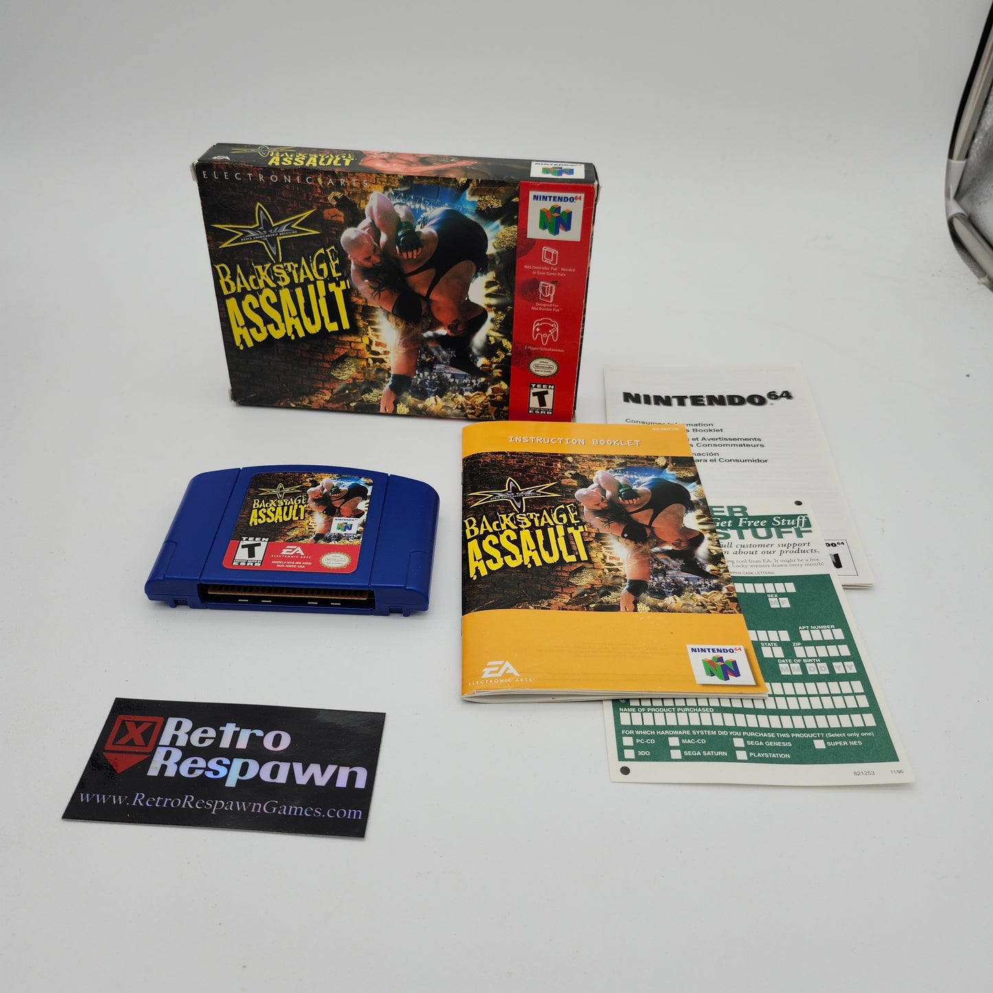 WCW Backstage Assault - Nintendo 64 (Complete)