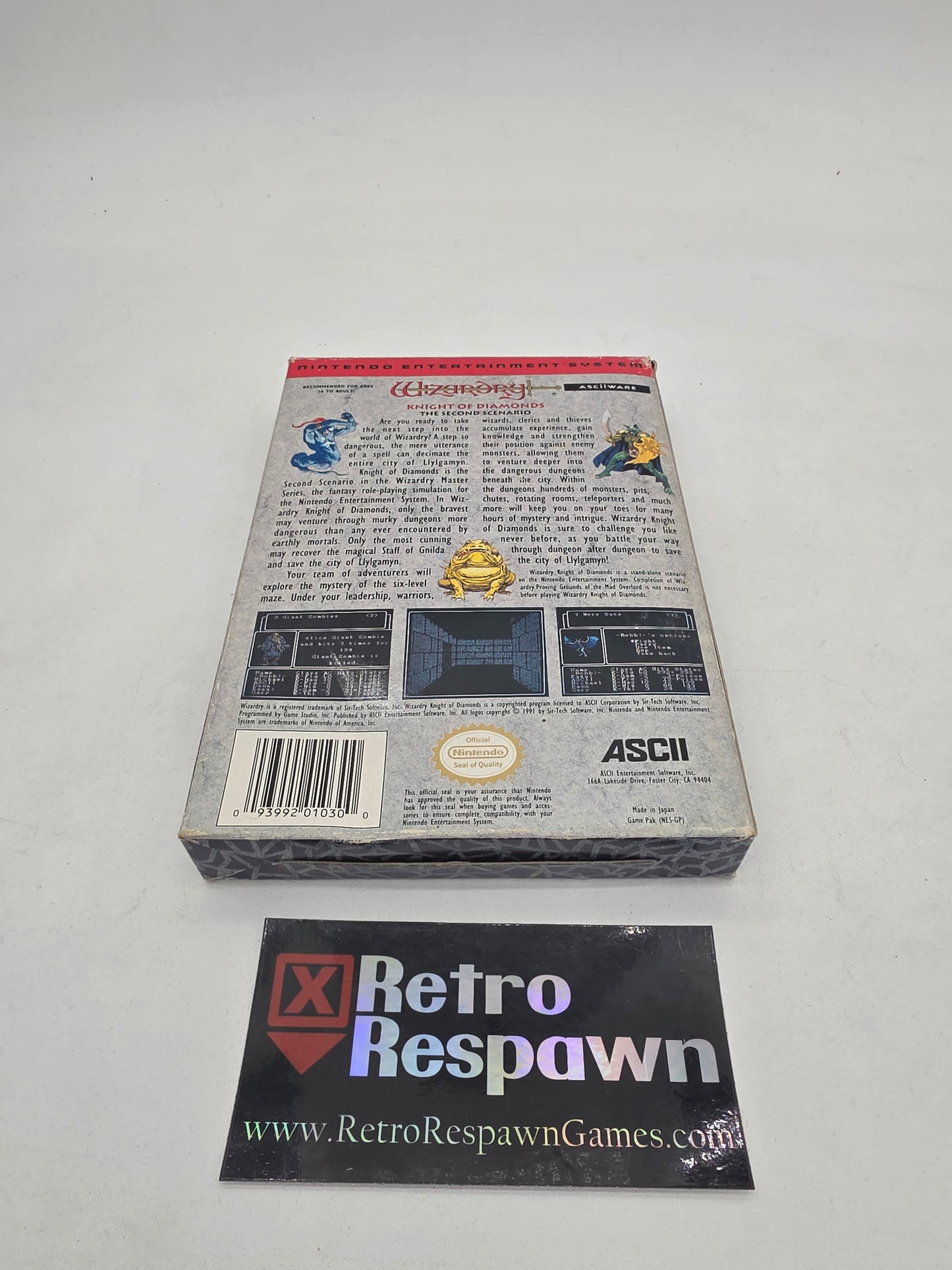 Wizardry: Knight of Diamonds Second Scenario - NES (Complete)