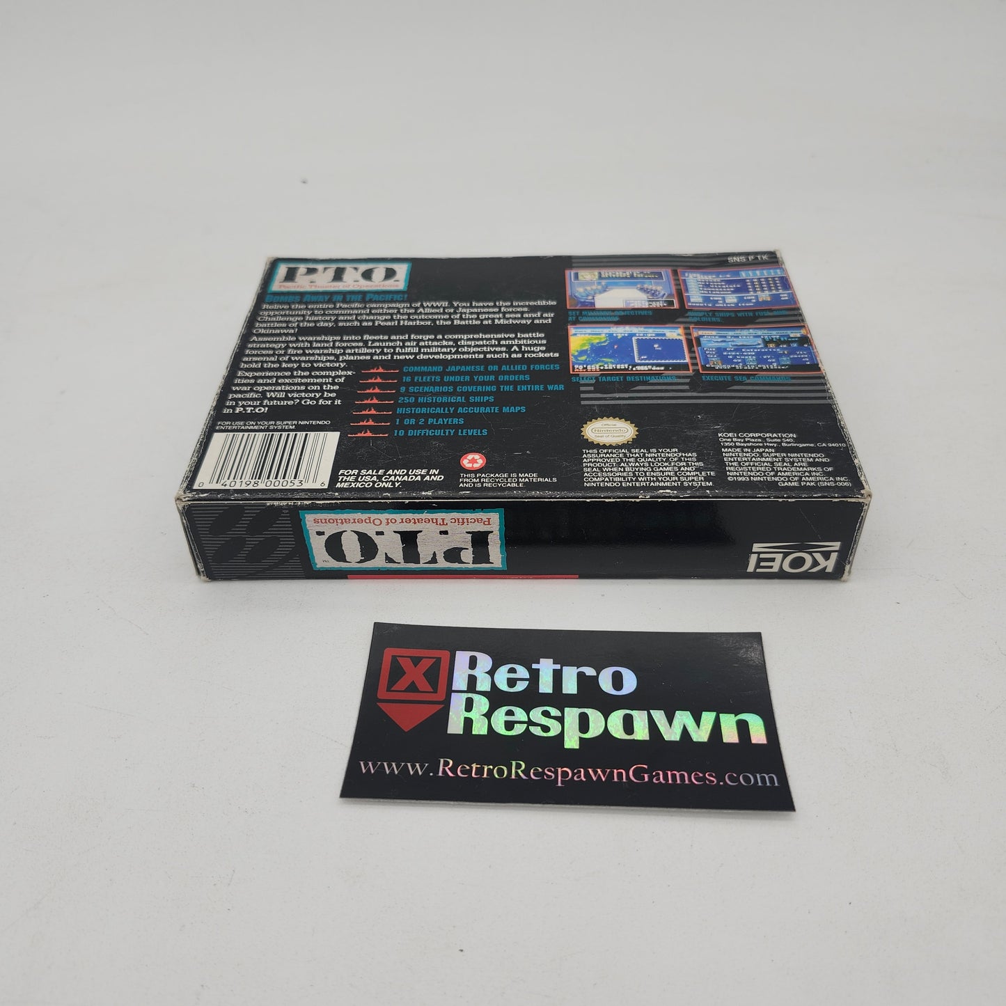 P.T.O. - Super Nintendo (Complete)