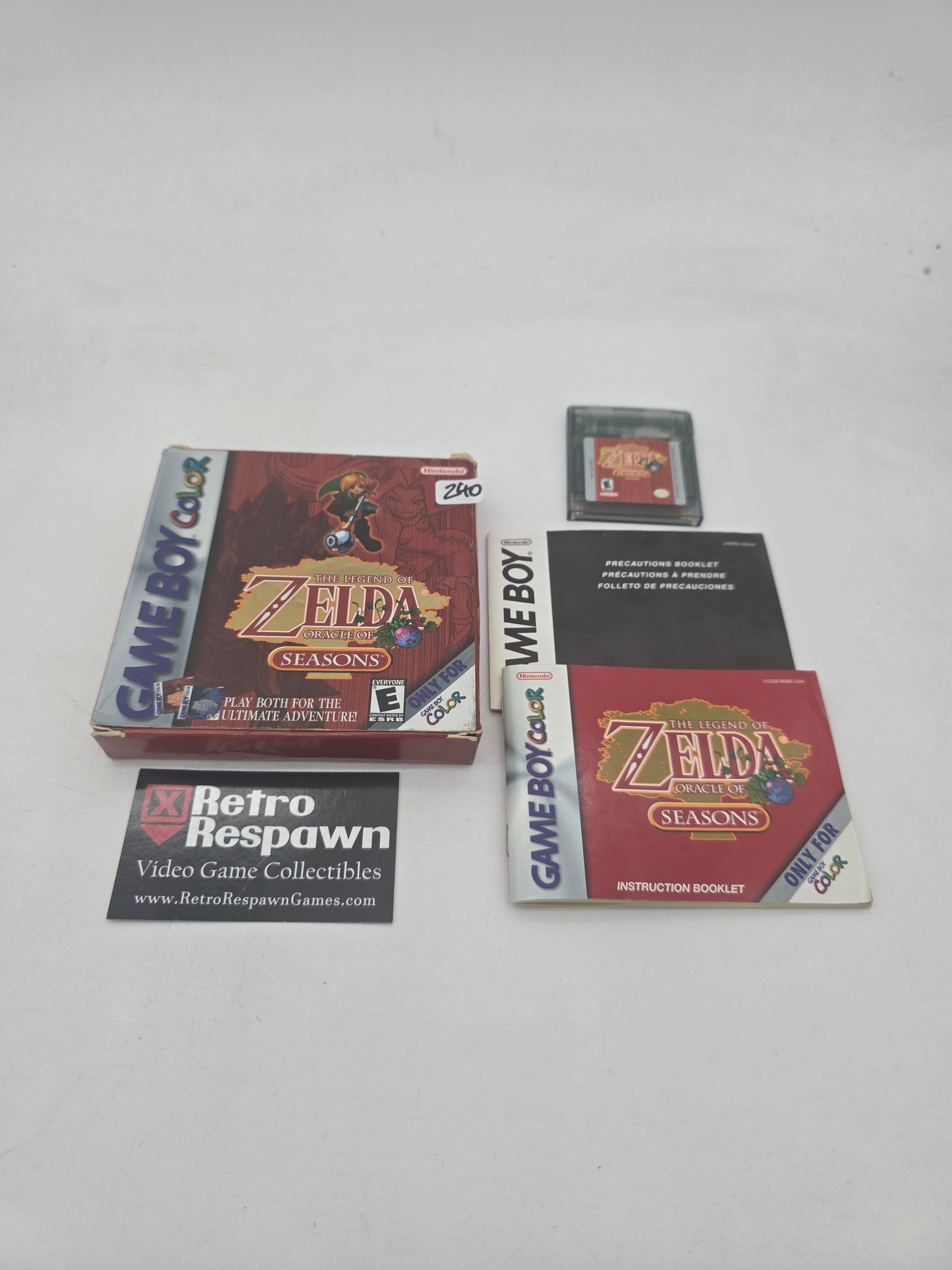 1st Print Zelda Oracle of Seasons - GameBoy Color (Complete)