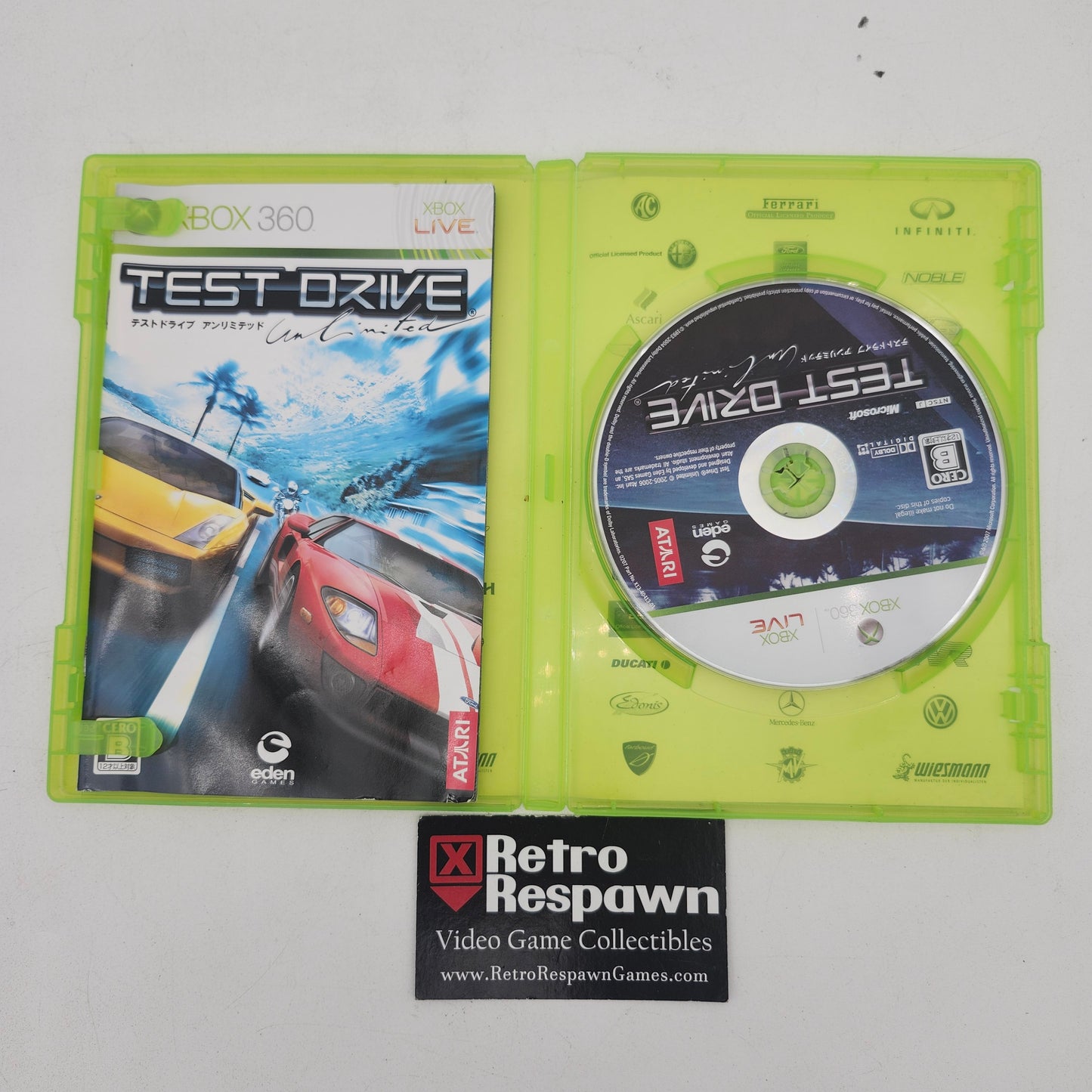 Test Drive Unlimited - JP Xbox 360 (Complete)