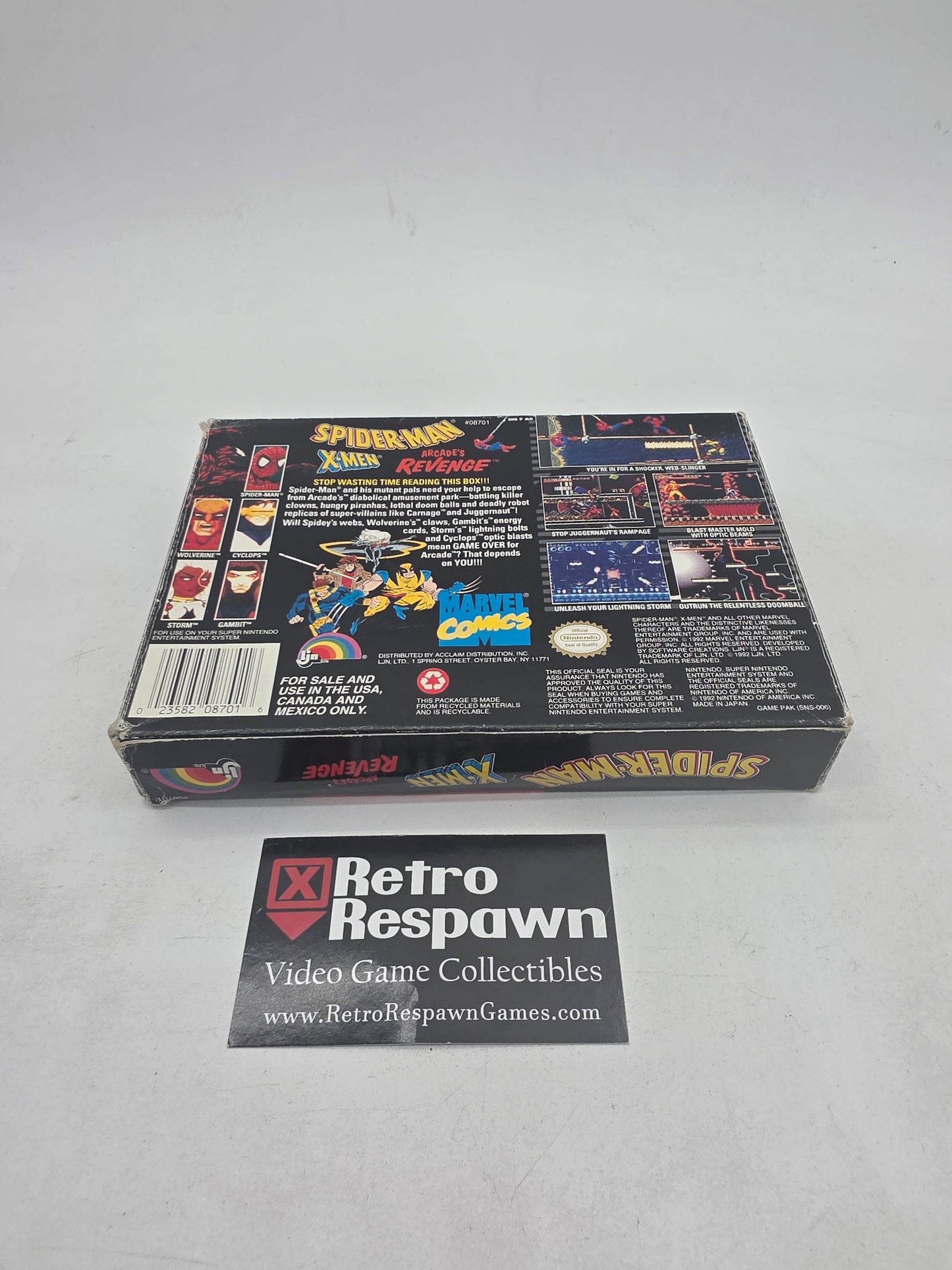 Spiderman X-Men Arcade's Revenge - Super Nintendo (Complete)