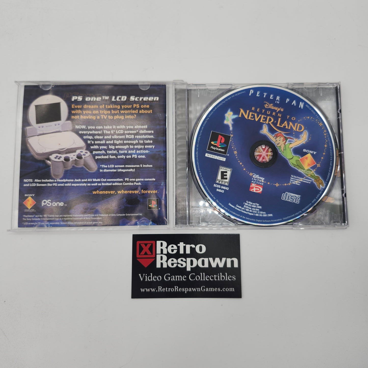 Peter Pan Return to Neverland - Playstation (Complete)