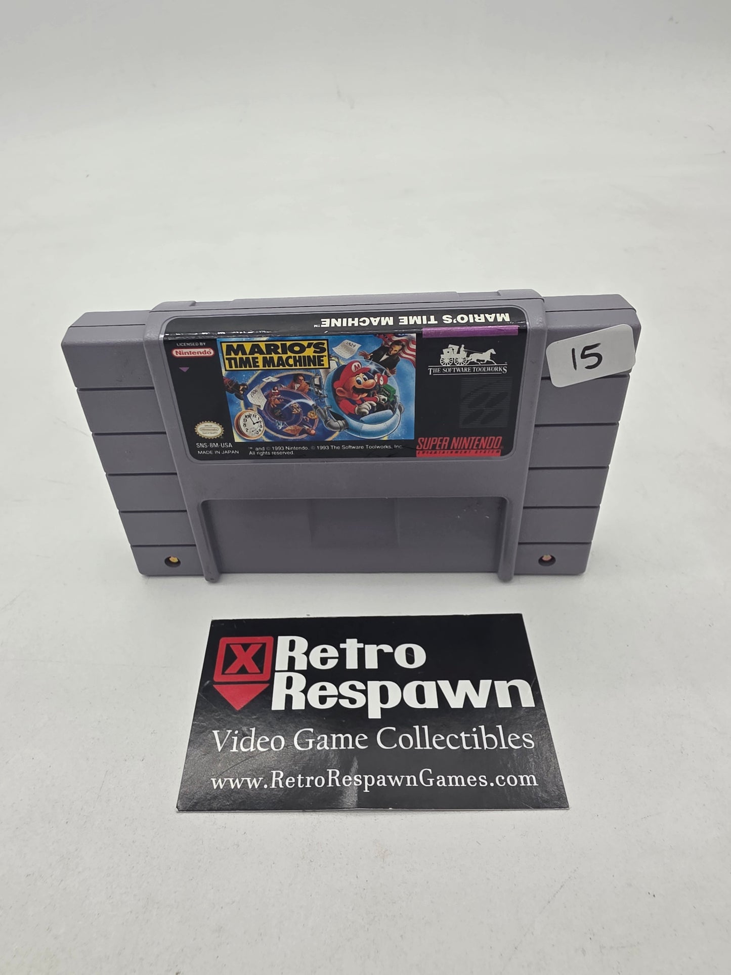 Mario's Time Machine - Super Nintendo (Game Only)