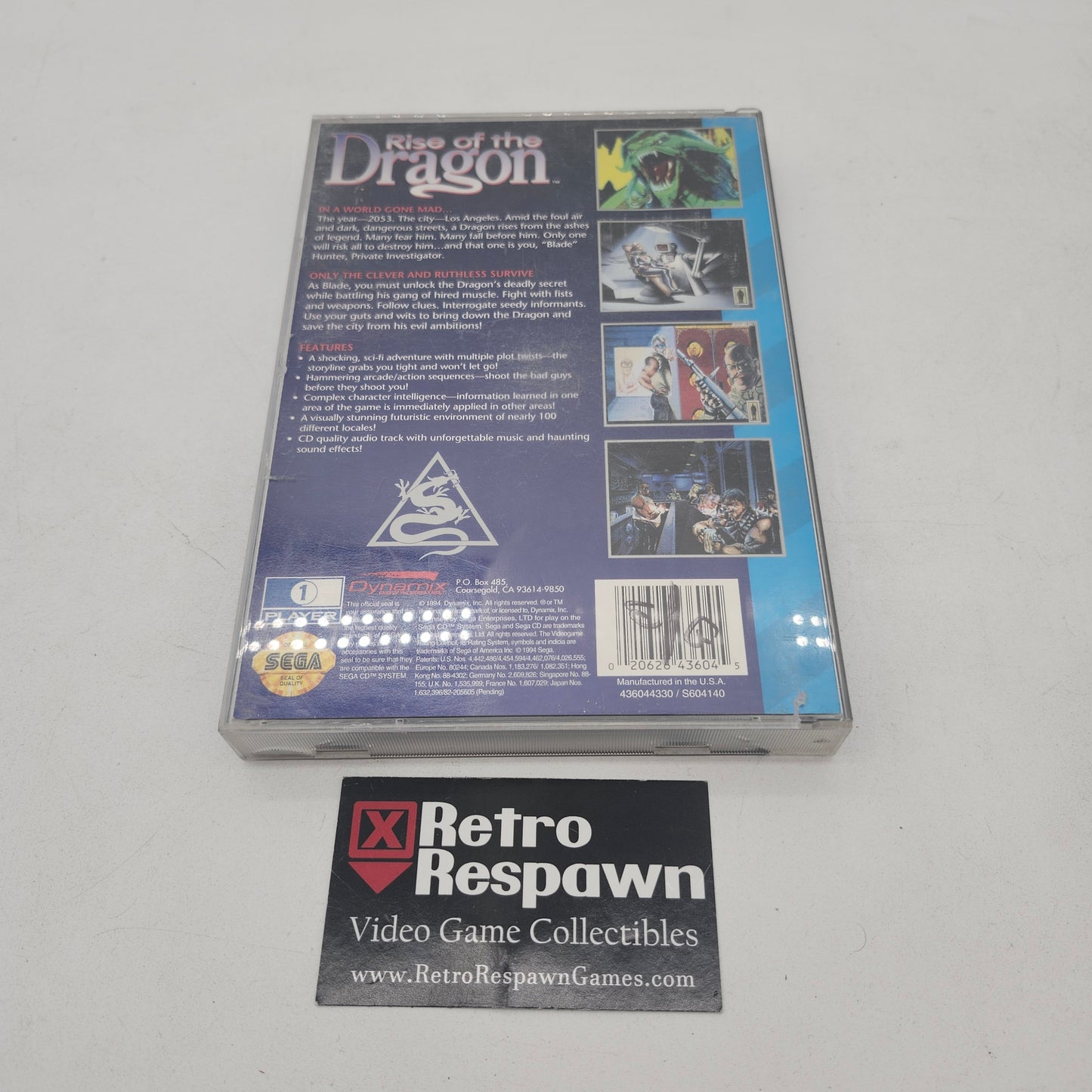 Rise of the Dragon - Sega CD (Complete)
