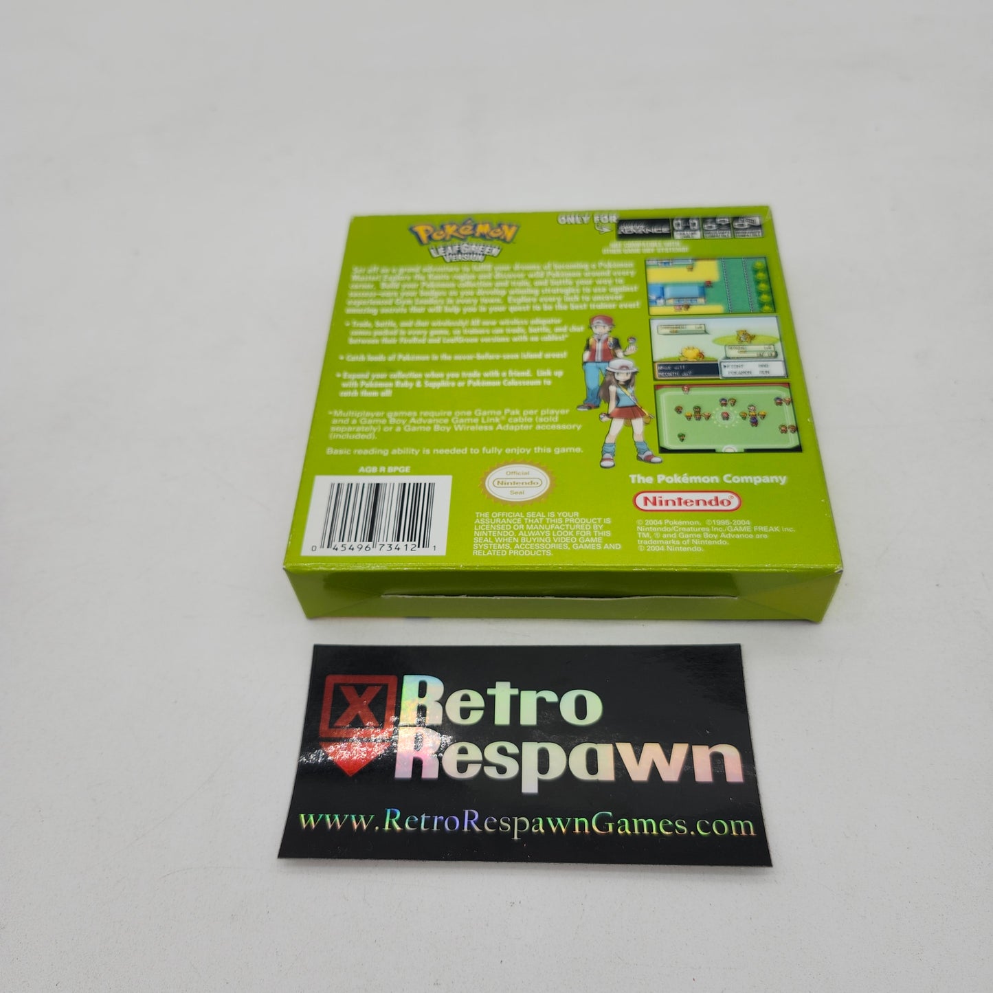 Pokemon LeafGreen Version - GameBoy Advance (Complete)