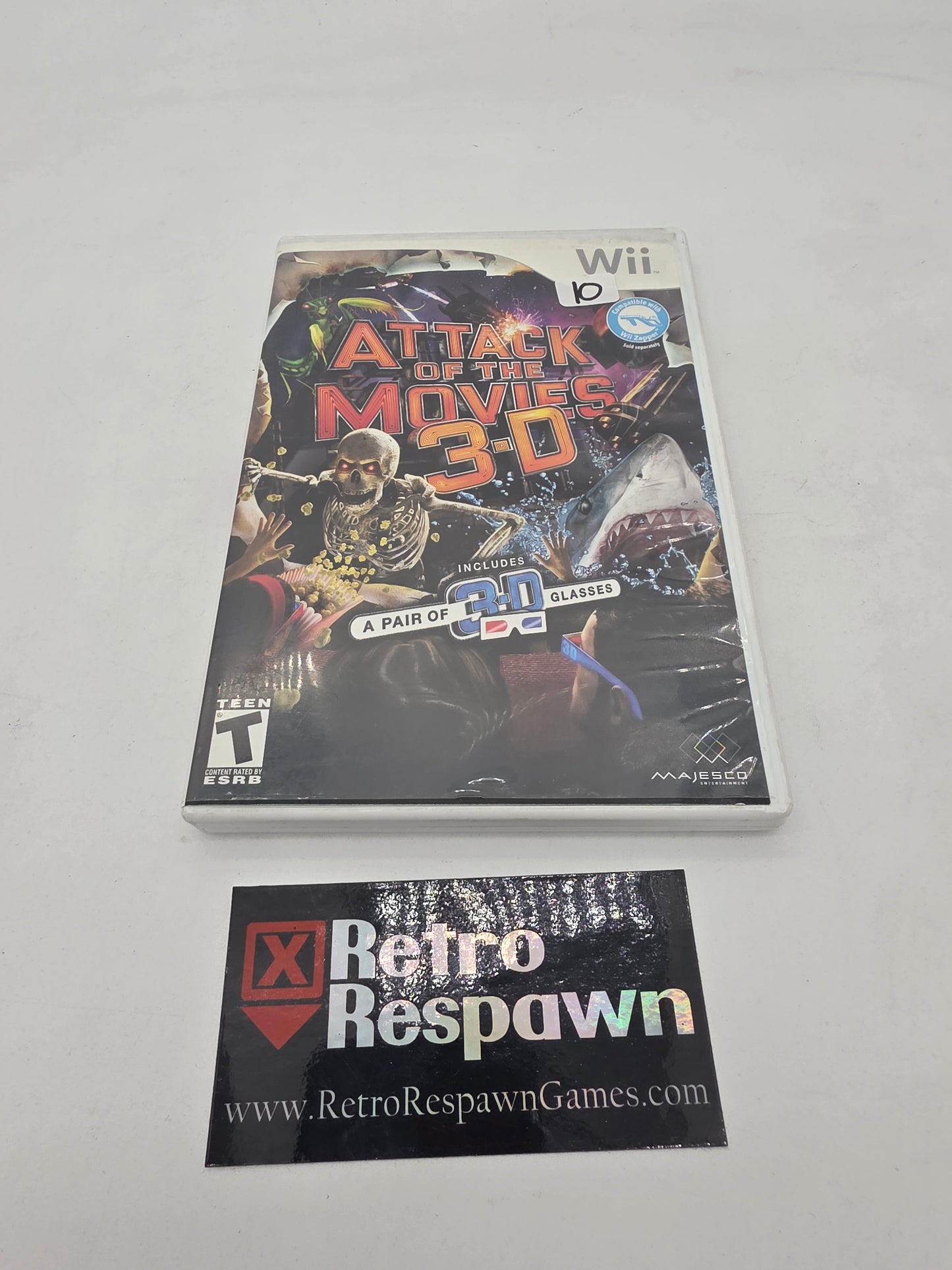 Attack of the Movies 3D - Wii (Complete/No Glasses)