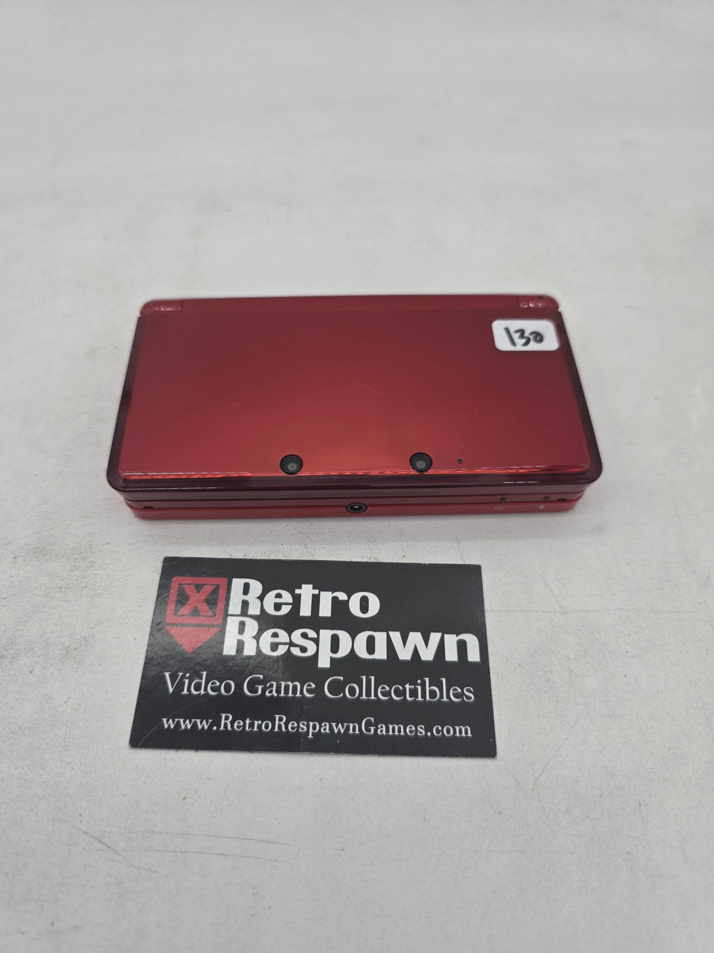 Nintendo 3DS Flame Red - Nintendo 3DS (Console + Charger)