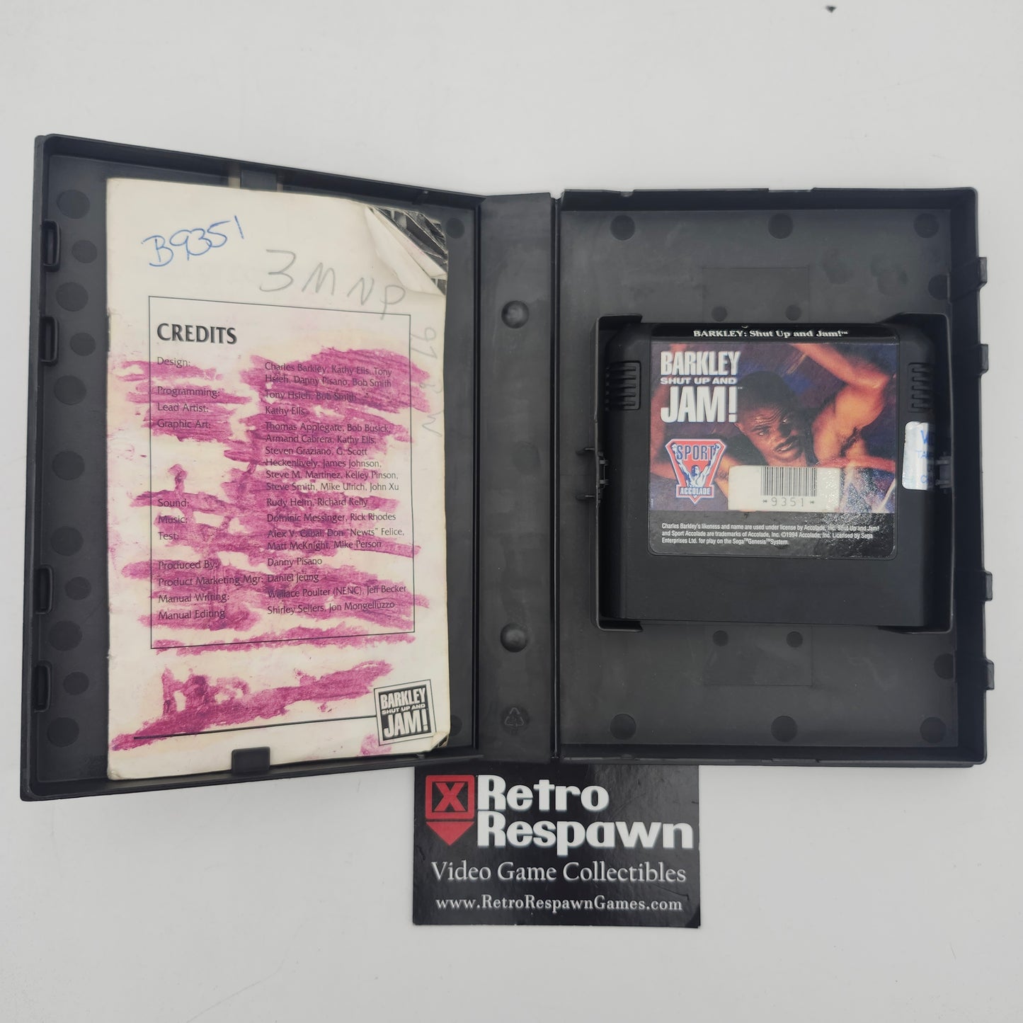 Barkley Shut Up and Jam - Sega Genesis (Complete)