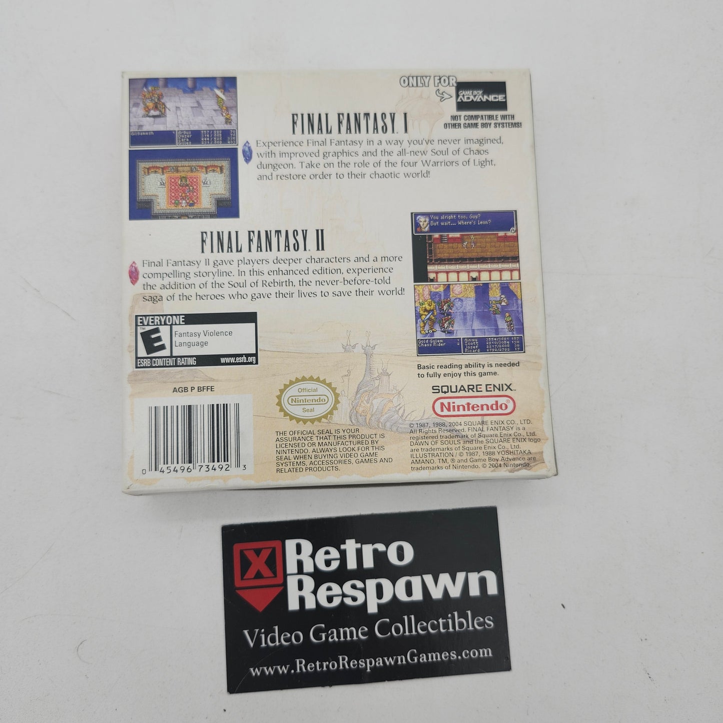 Final Fantasy I & II Dawn of Souls - GameBoy Advance (Complete)