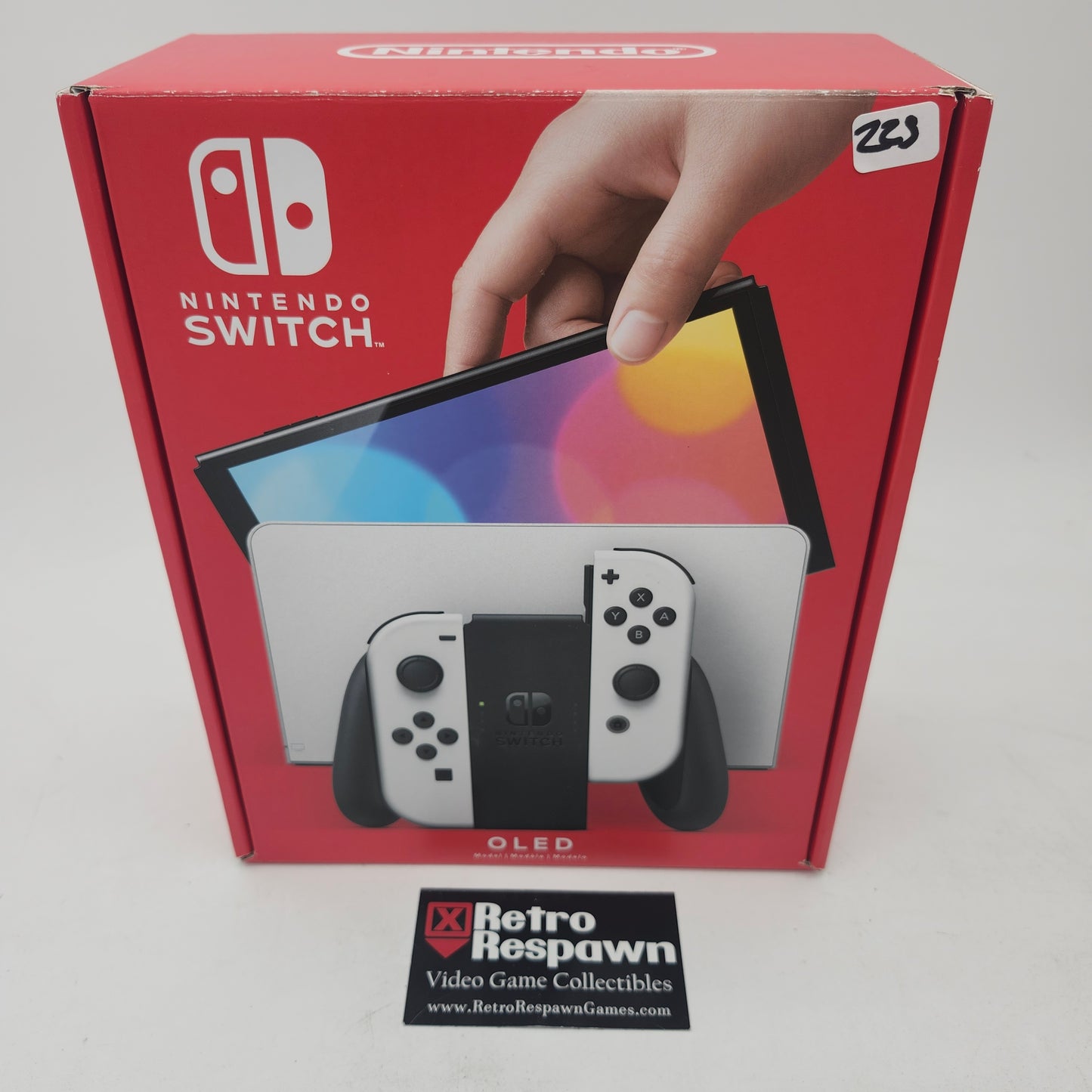 Nintendo Switch OLED with White Joy-Con - Nintendo Switch (Complete)