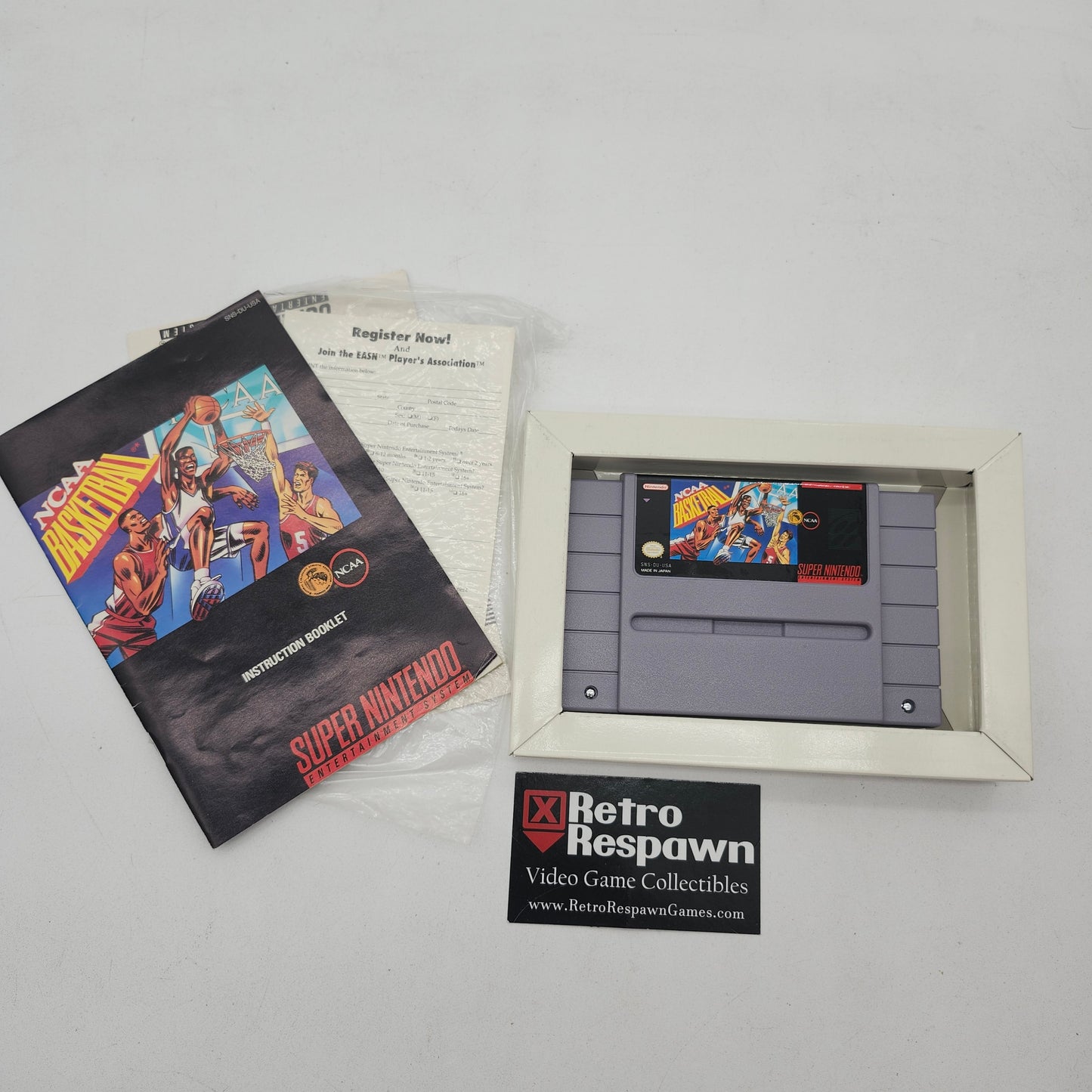 NCAA Basketball - Super Nintendo (Complete)