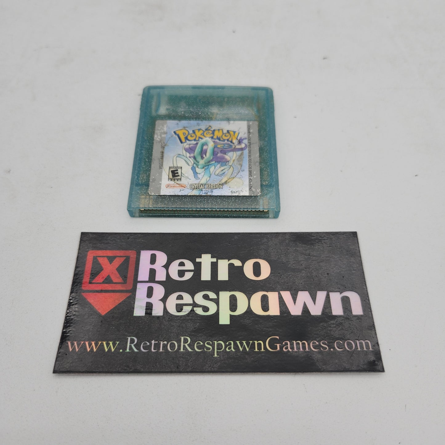 Sticker on label Pokemon Crystal - GameBoy Color (Game Only)