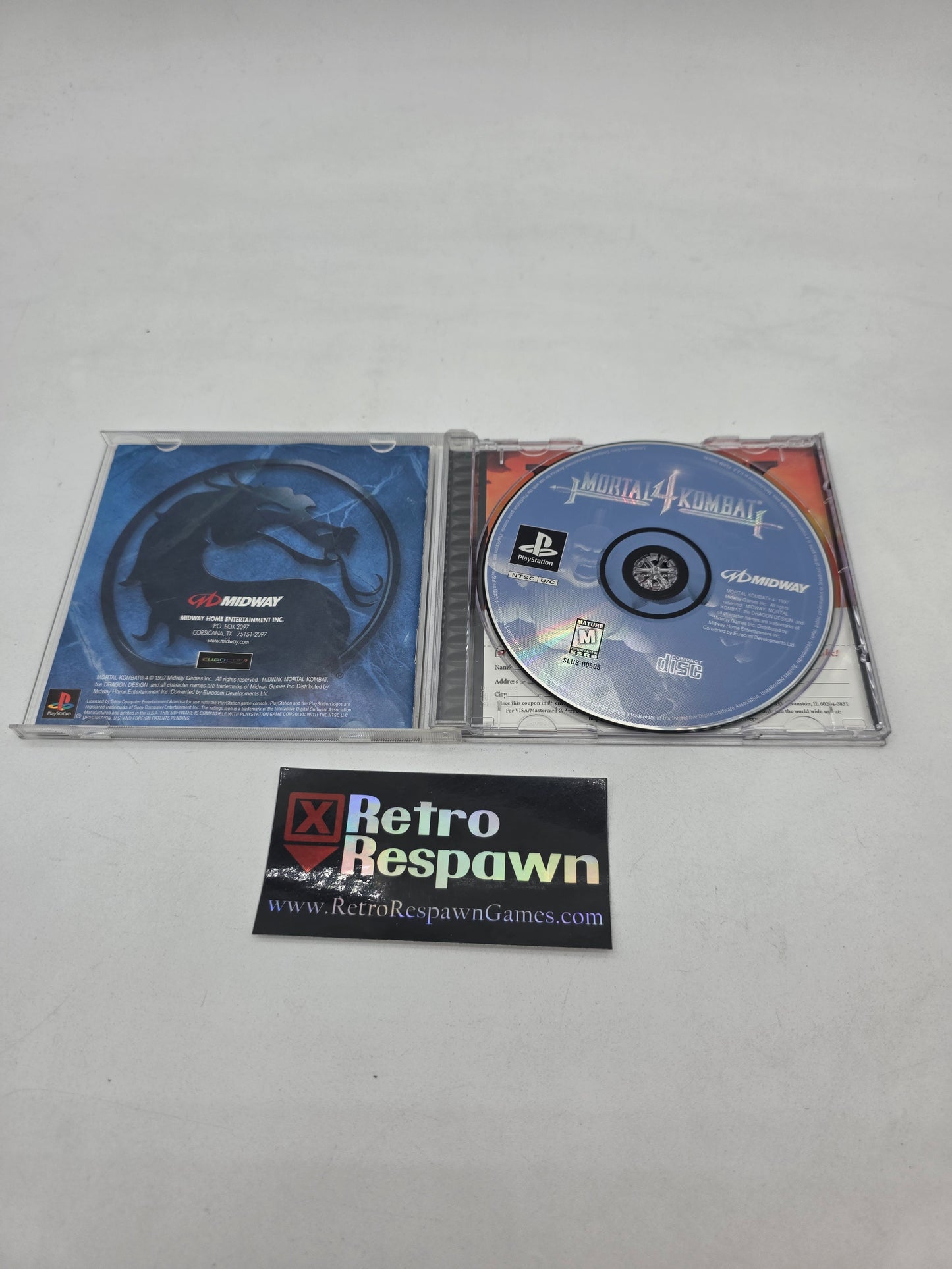 Mortal Kombat 4 - Playstation (Complete)
