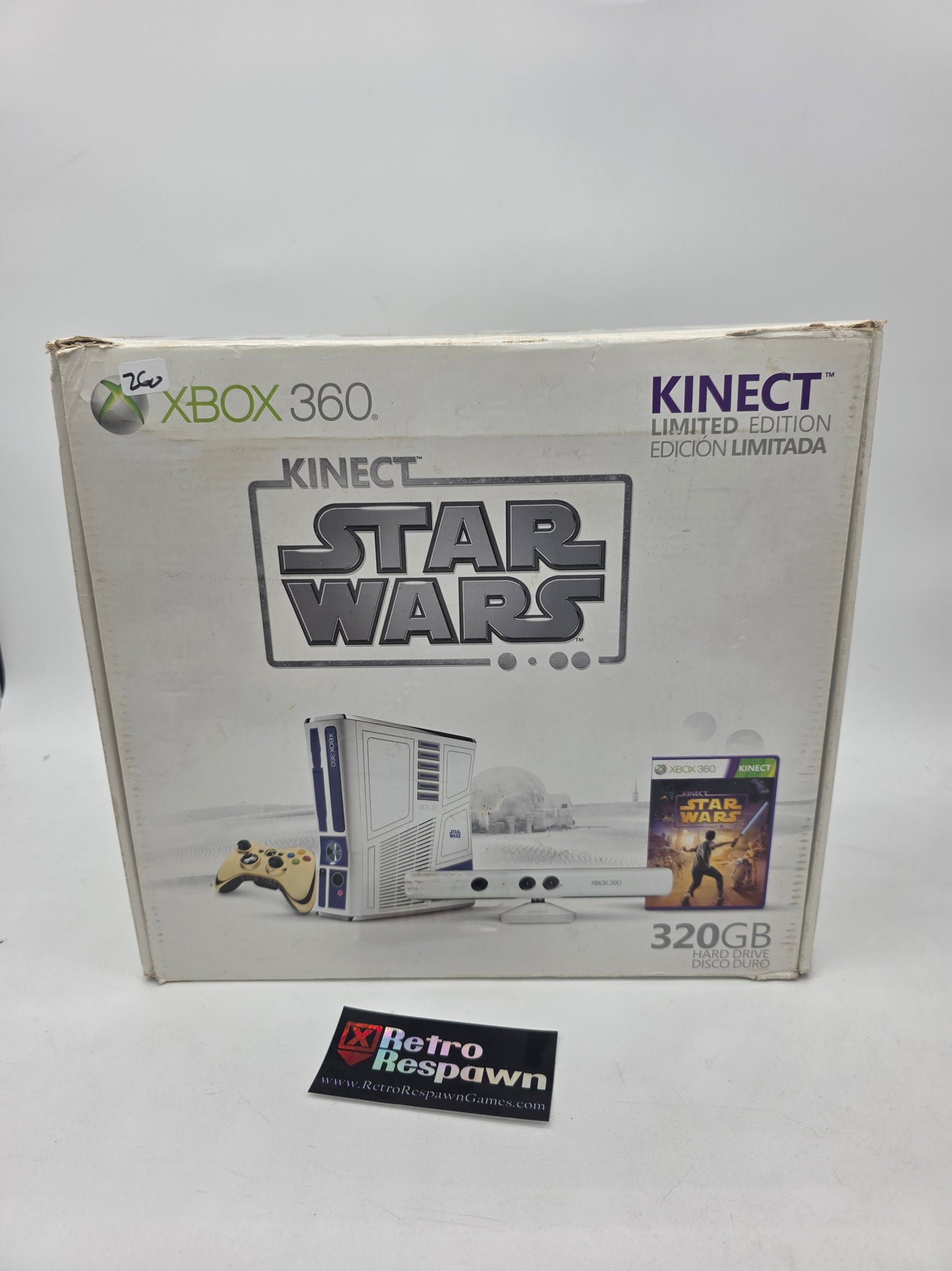 Xbox 360 Console Star Wars Console - Xbox 360 (Console,Controller,all wires,hardrive)