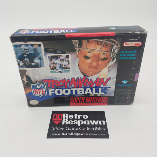Troy Aikman NFL Football - Super Nintendo (Complete)