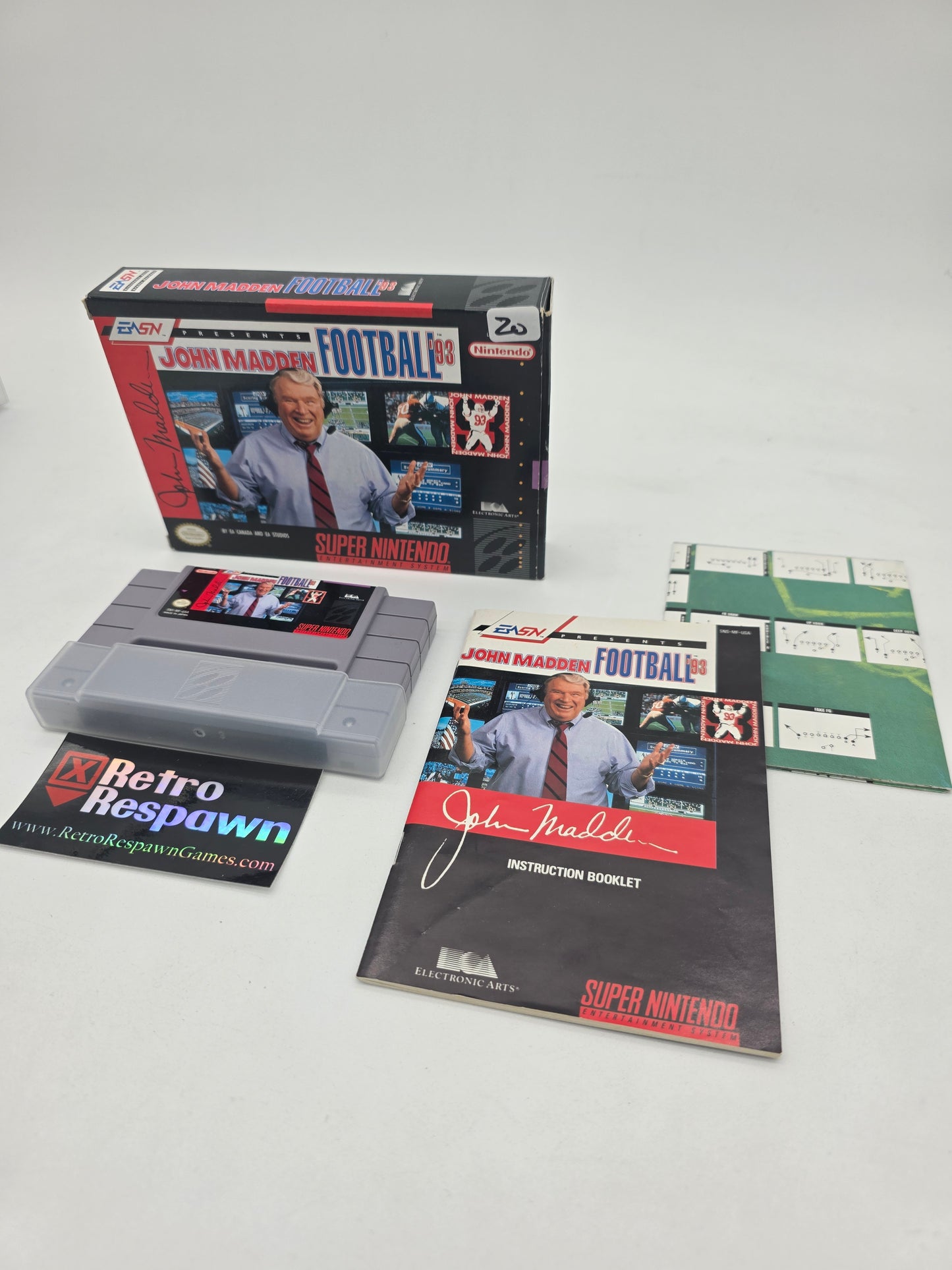 Madden 93 - Super Nintendo (Complete)