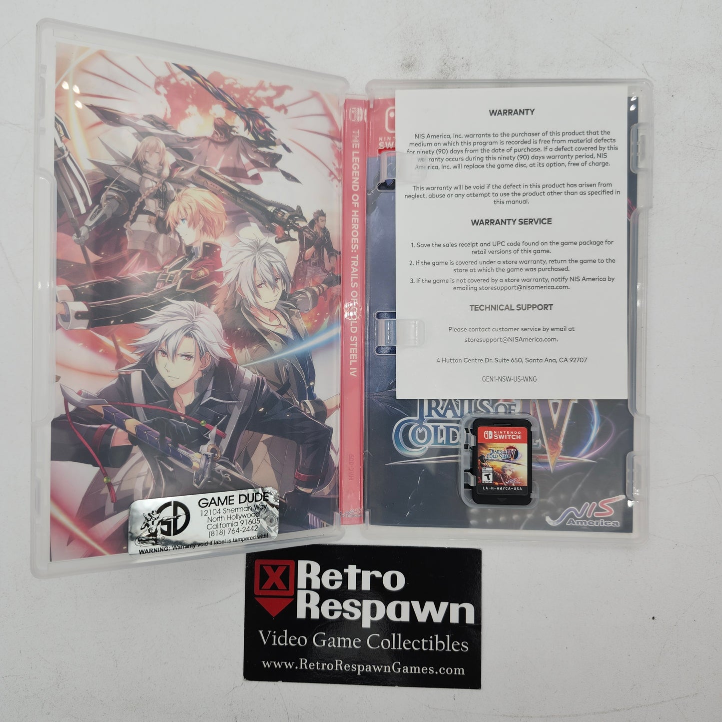 Legend of Heroes: Trails of Cold Steel IV - Nintendo Switch (Complete)
